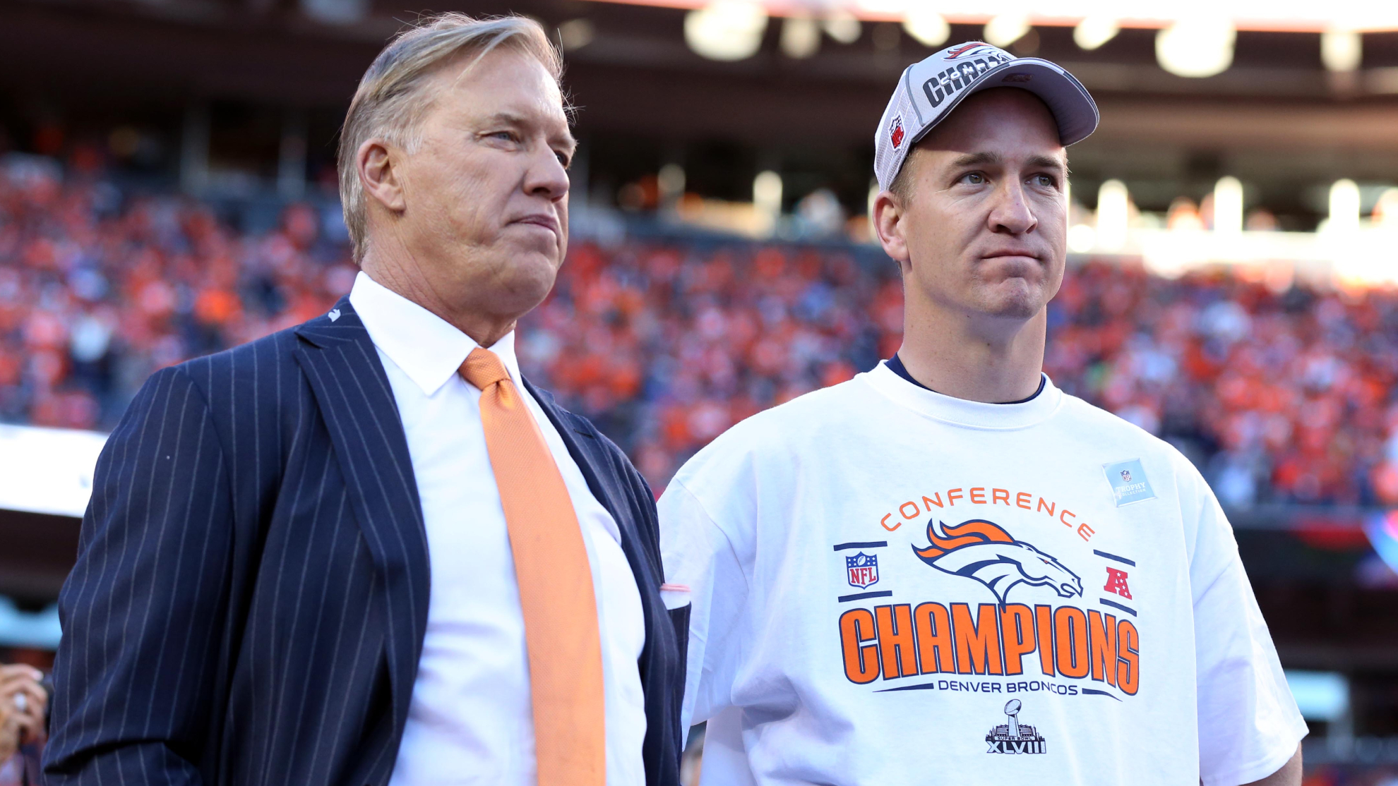 John Elway and Peyton Manning.