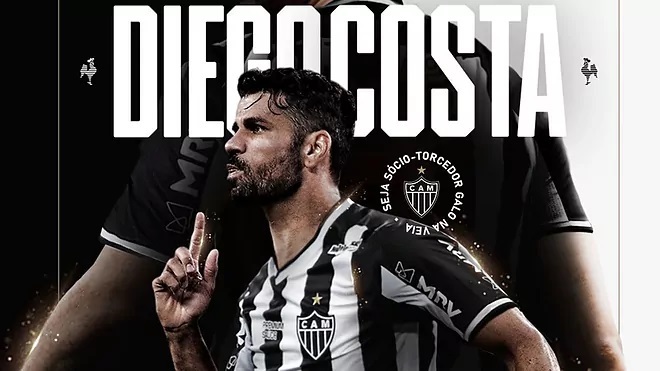 Diego Costa, a su llegada a Atltico Mineiro