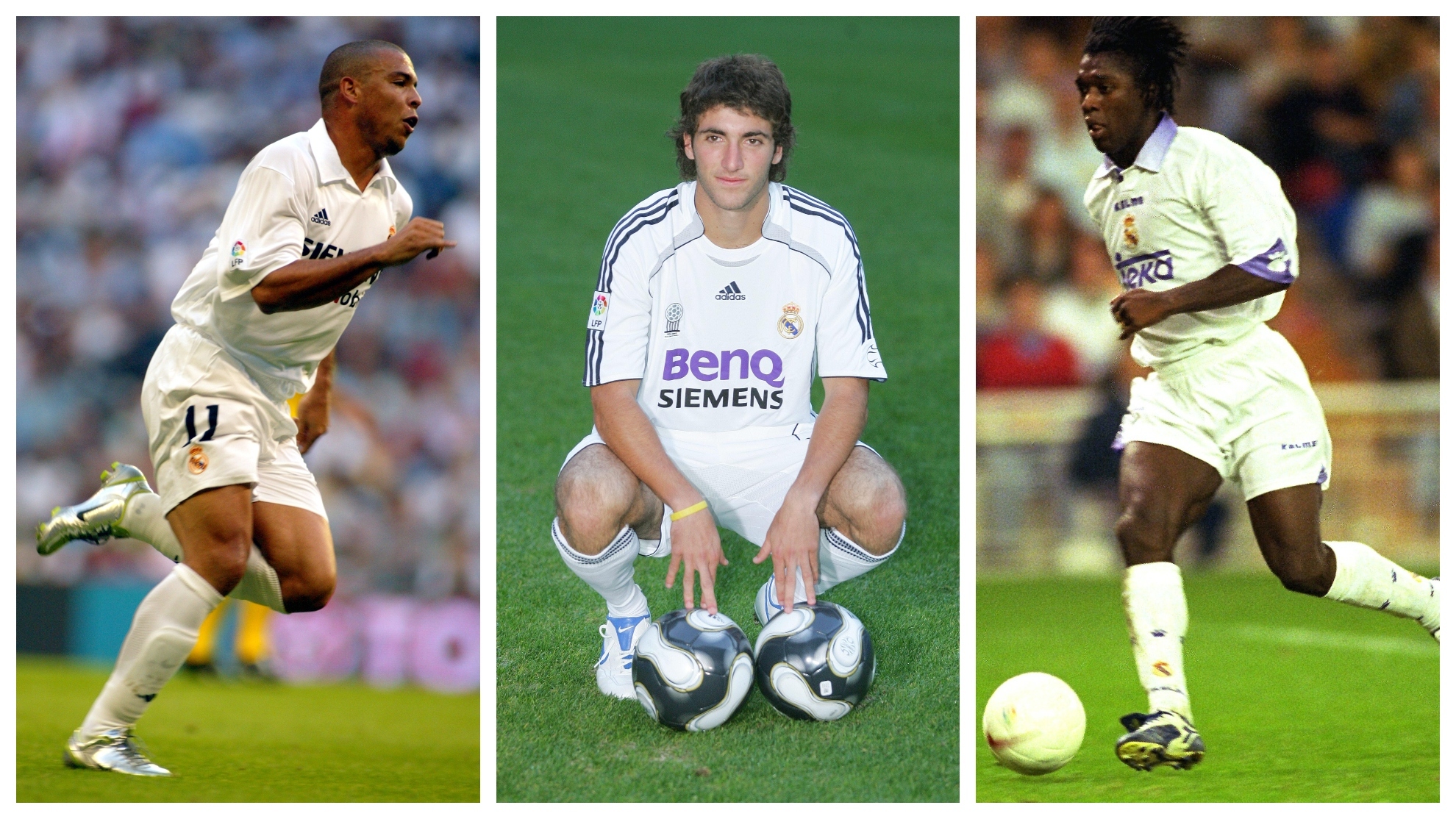 Ronaldo, Higuaín y Seedorf.