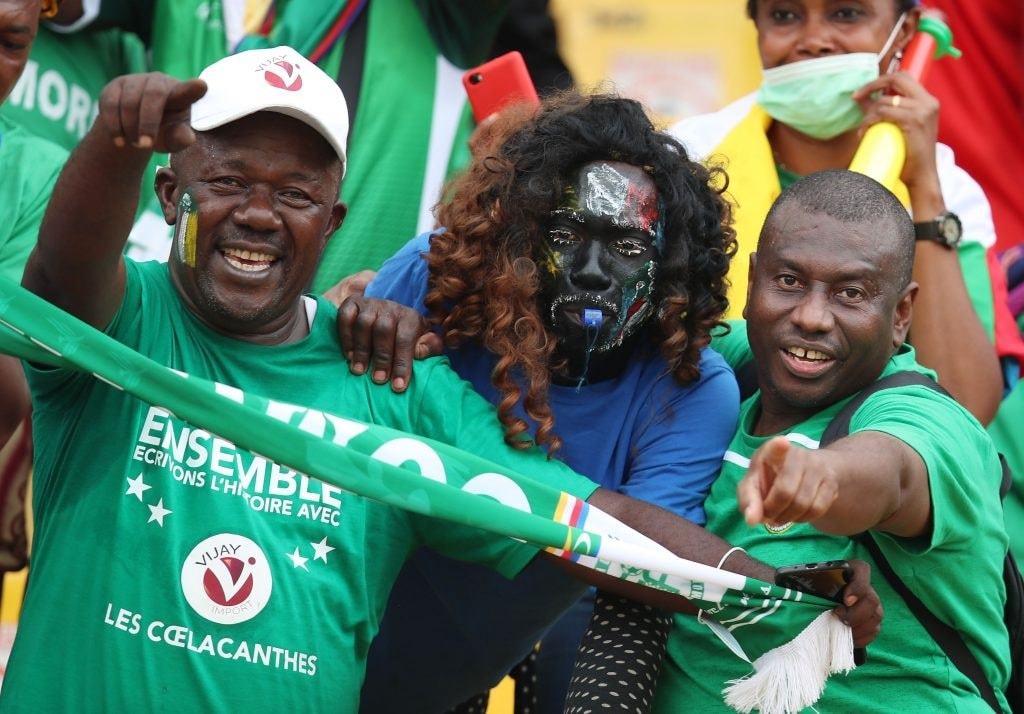 Aficionados de las Islas Comoras en la Copa frica 2021