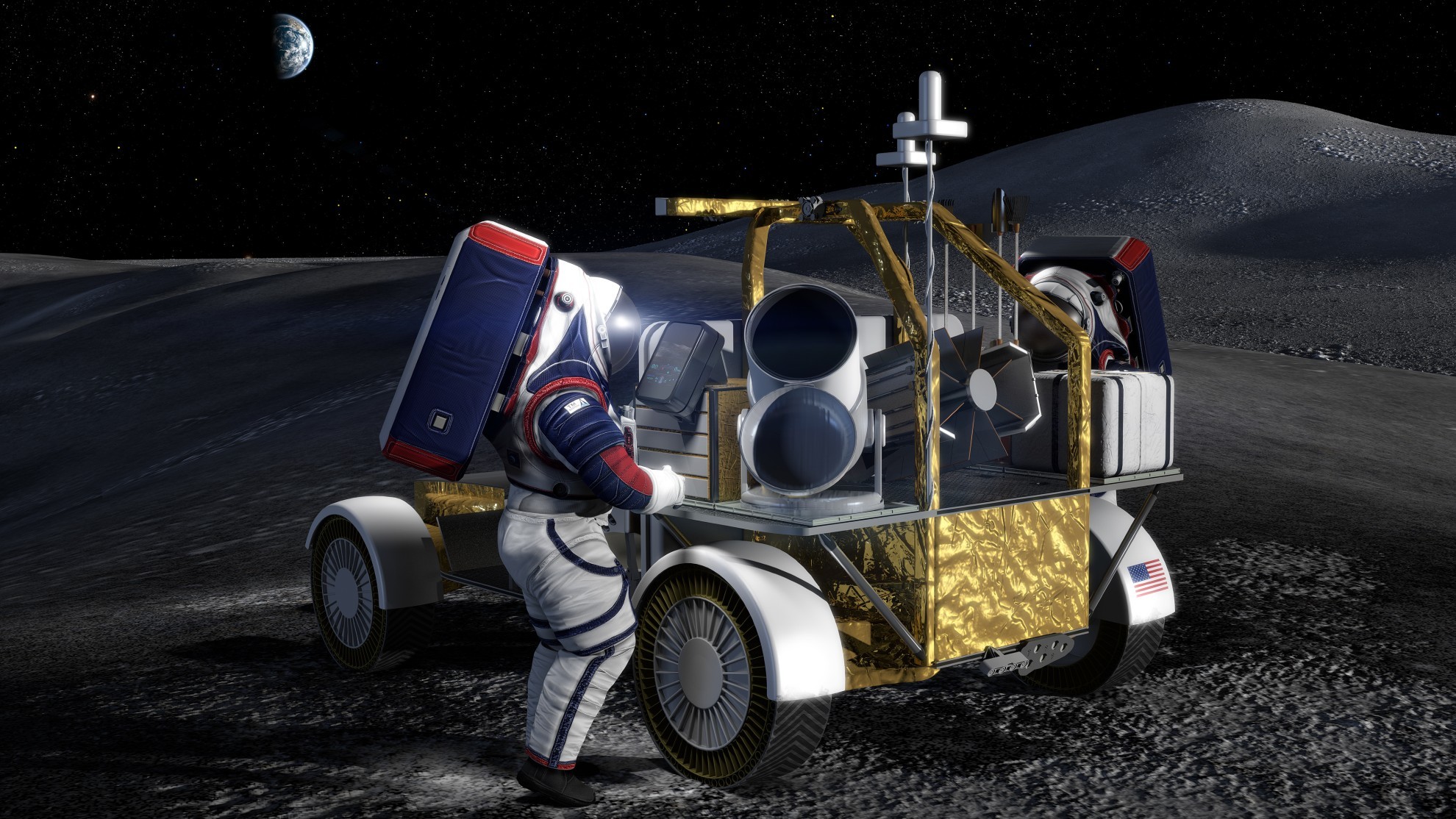 Michelin - NASA - Artemis - vehiculo lunar - rover lunar - neumatico lunar - Northrop Grumman