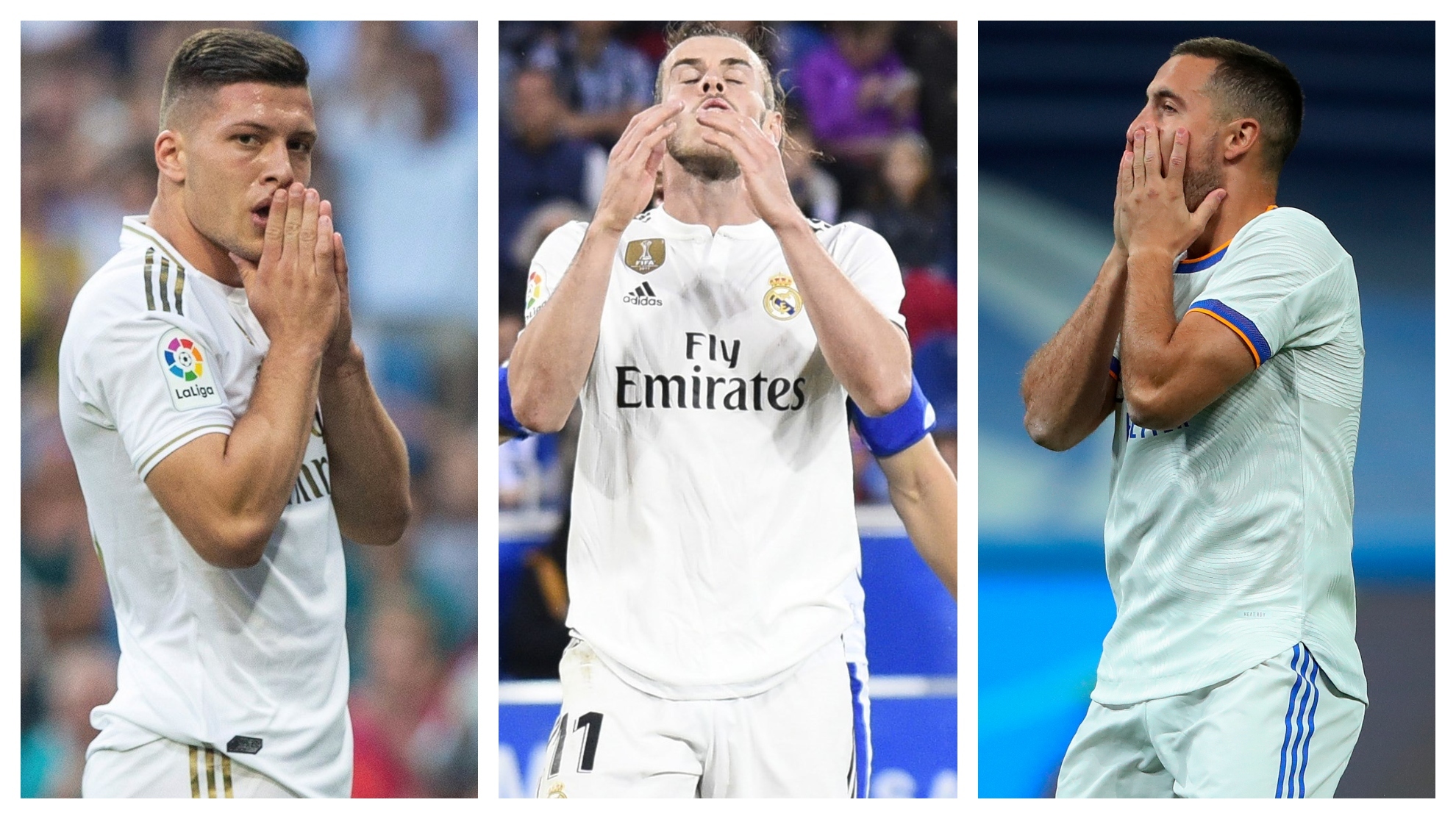 Bale, Hazard y Jovic no marcan en el Bernabéu desde 2019