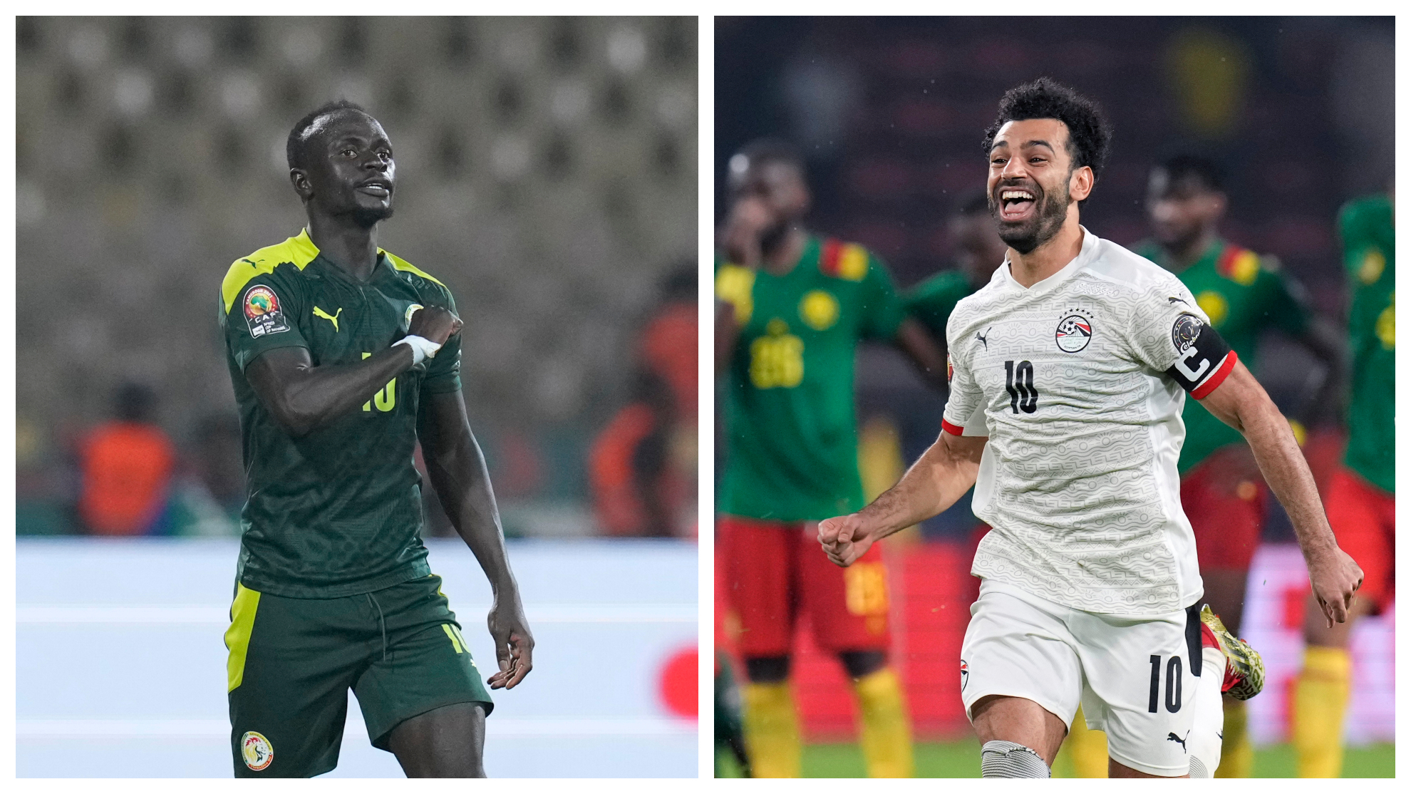 Mané y Salah, referencias de Senegal y Egipto