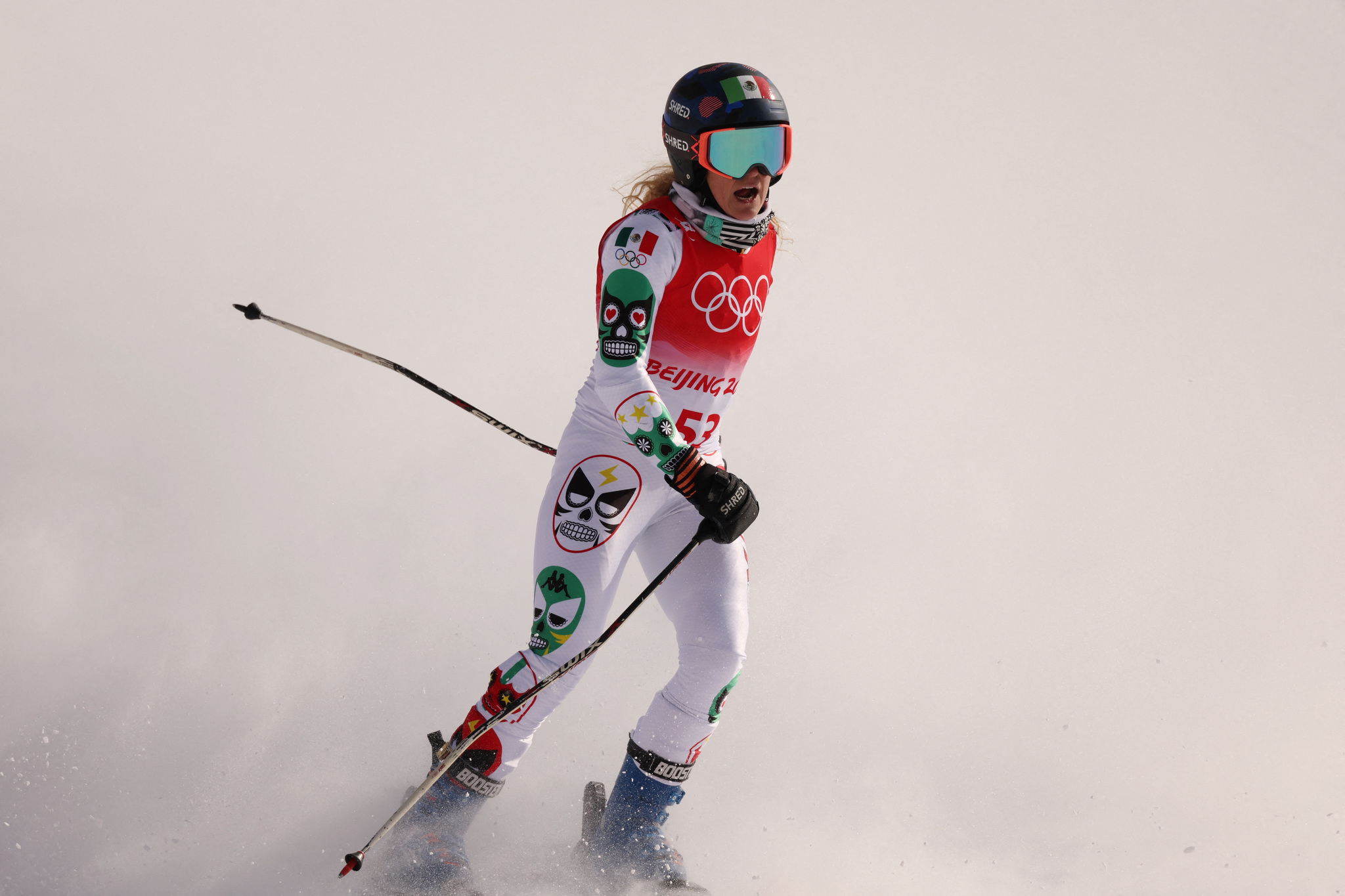 Sarah Schleper durante los Juegos Olímpicos de Invierno