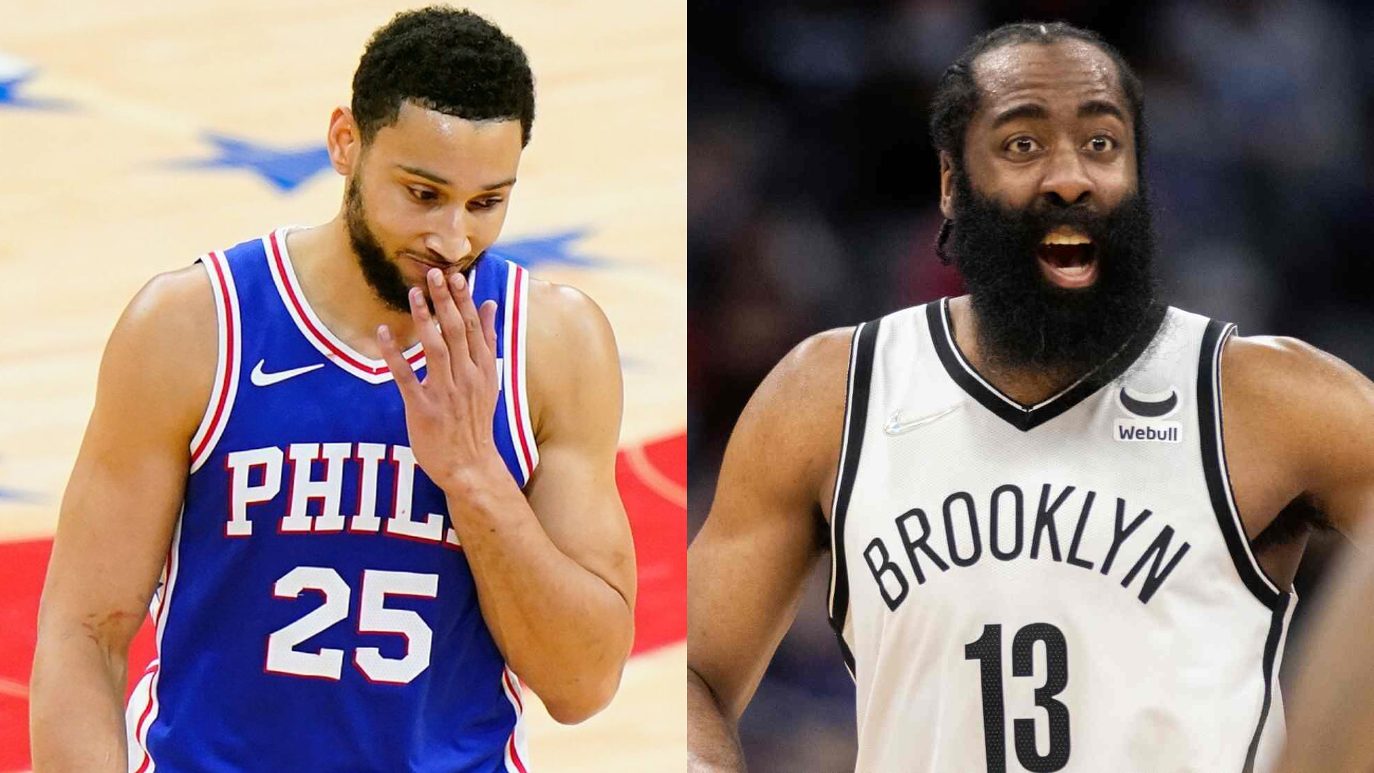 Ben Simmons and James Harden.
