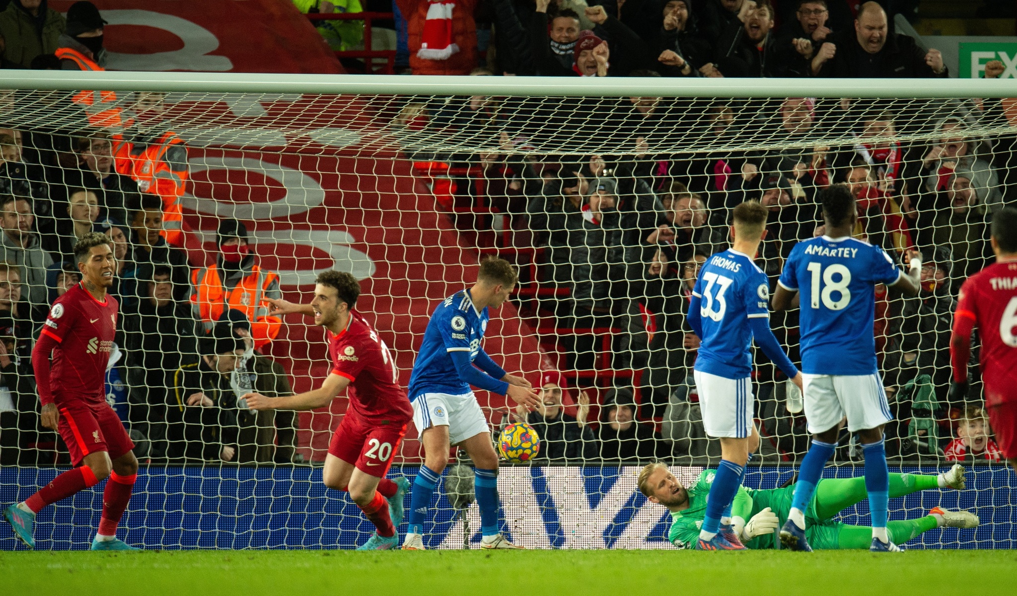 Liverpool's Diogo Jota scores first goal