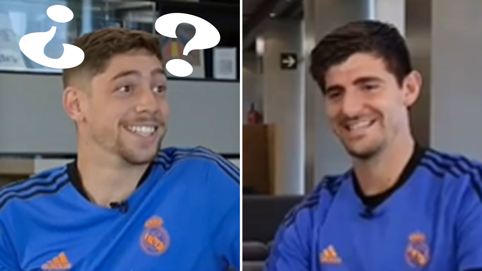 El lapsus de Courtois entre Di María y Messi que dejó loquísimo a Valverde: "¡Noooooo!"