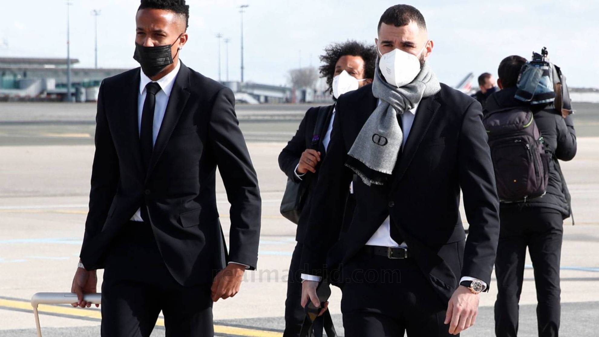 Benzema, a su llegada a París