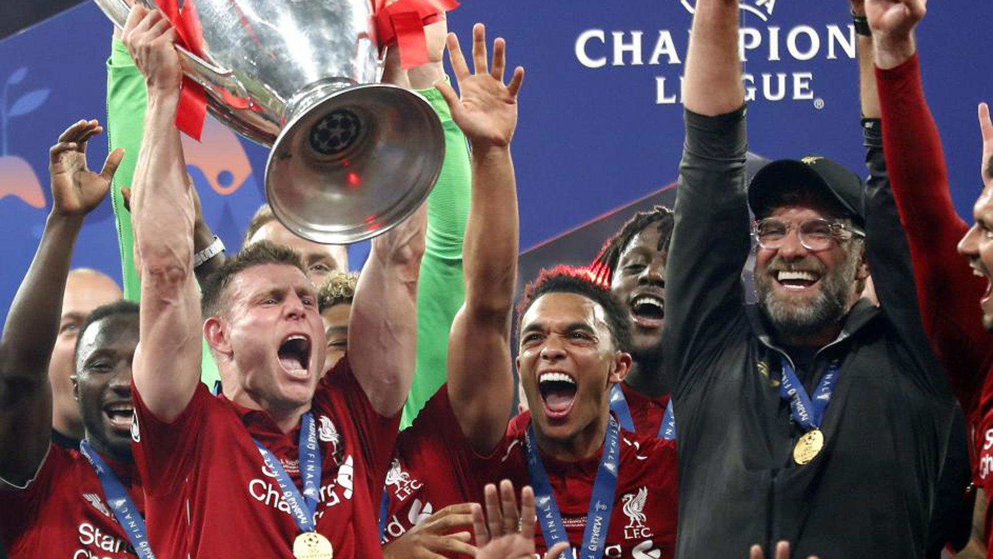 James Milner with the Champions League
