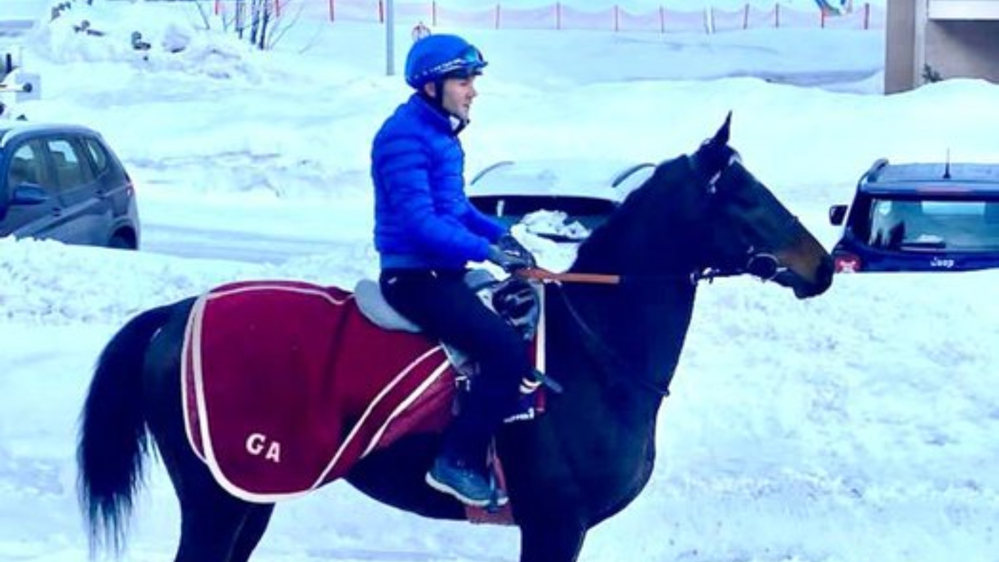 El caballo español 'Furioso' vence en la prestigiosa prueba de St. Moritz sobre nieve
