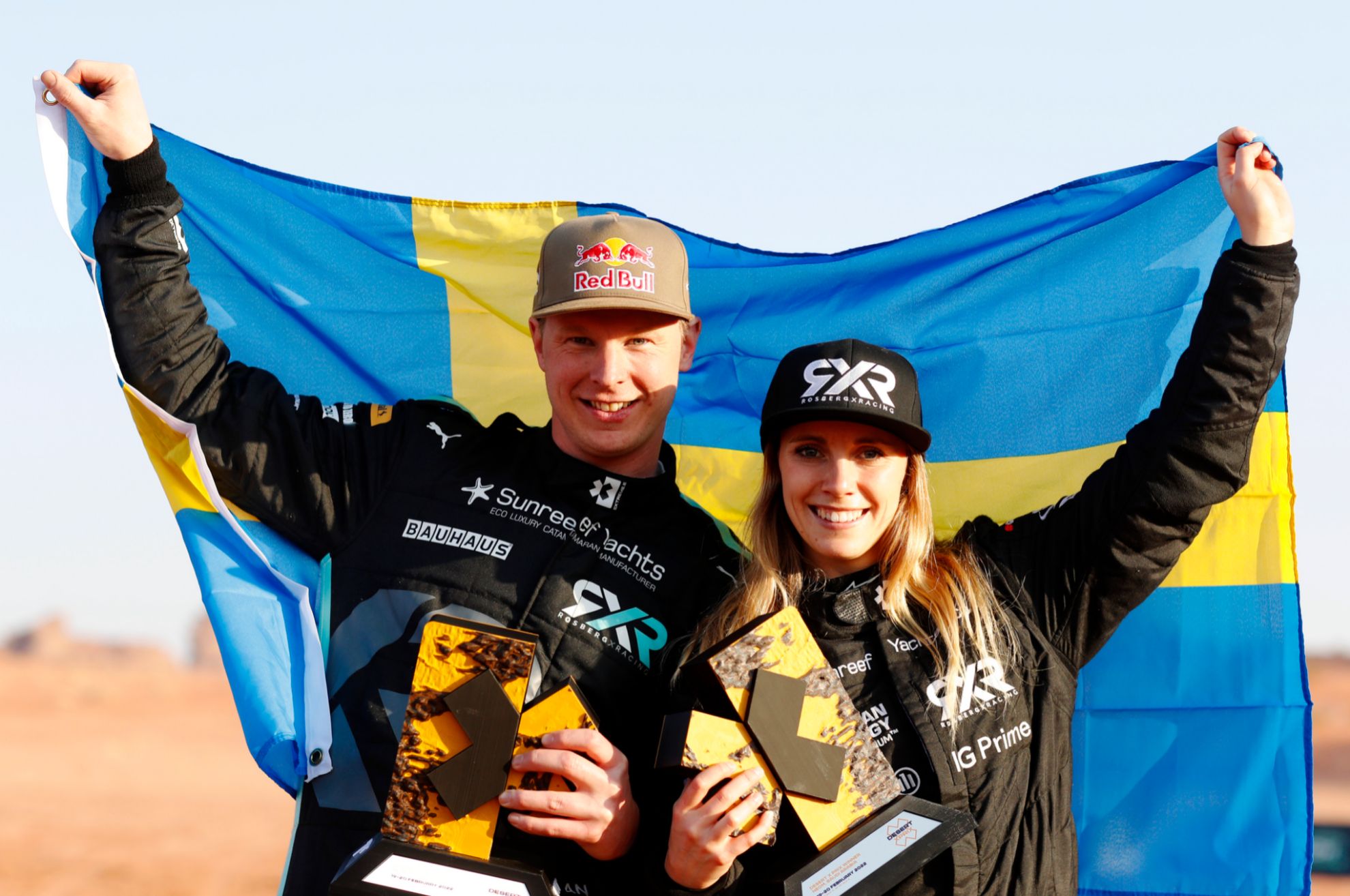 Johan Kristoffersson - Mikaela Ahlin-Kottulisnky - Extreme E - Desert XPrix - victoria - Rosberg