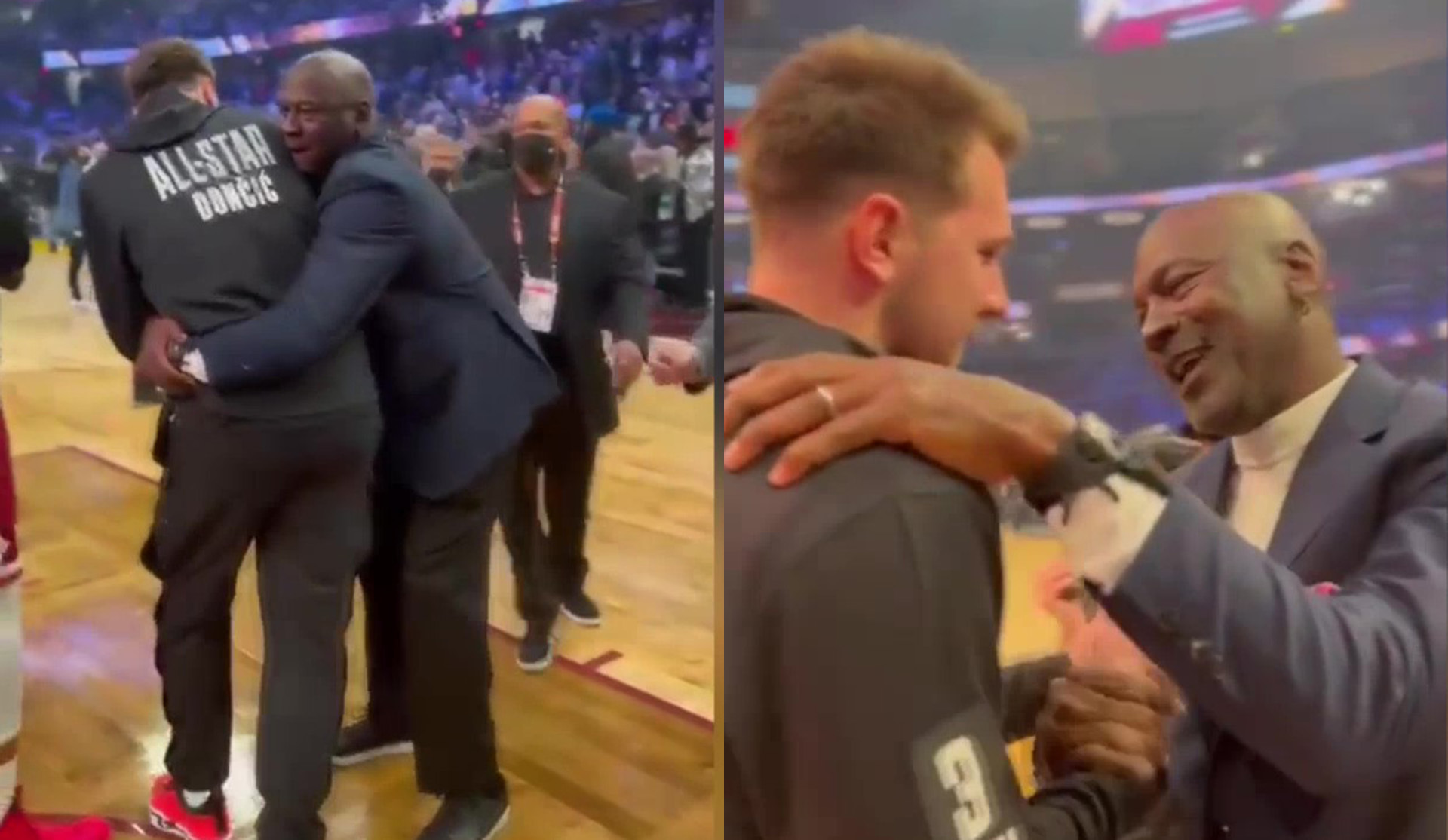 No debe haber nada más grande para un jugador de baloncesto: El abrazo de Jordan a Doncic