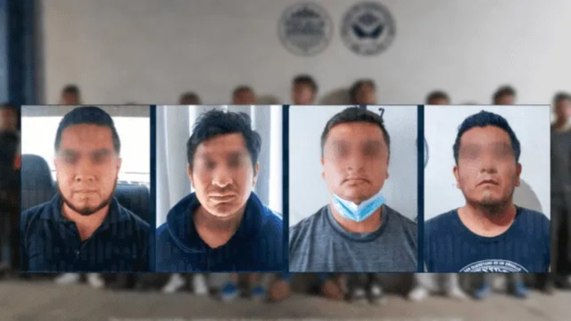 Detainees presented by the Prosecutor's Office of Queretaro