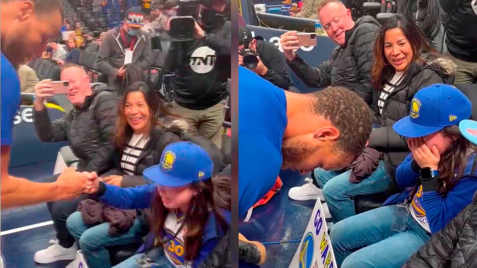 El gesto más emotivo y aplaudido de Stephen Curry con una niña