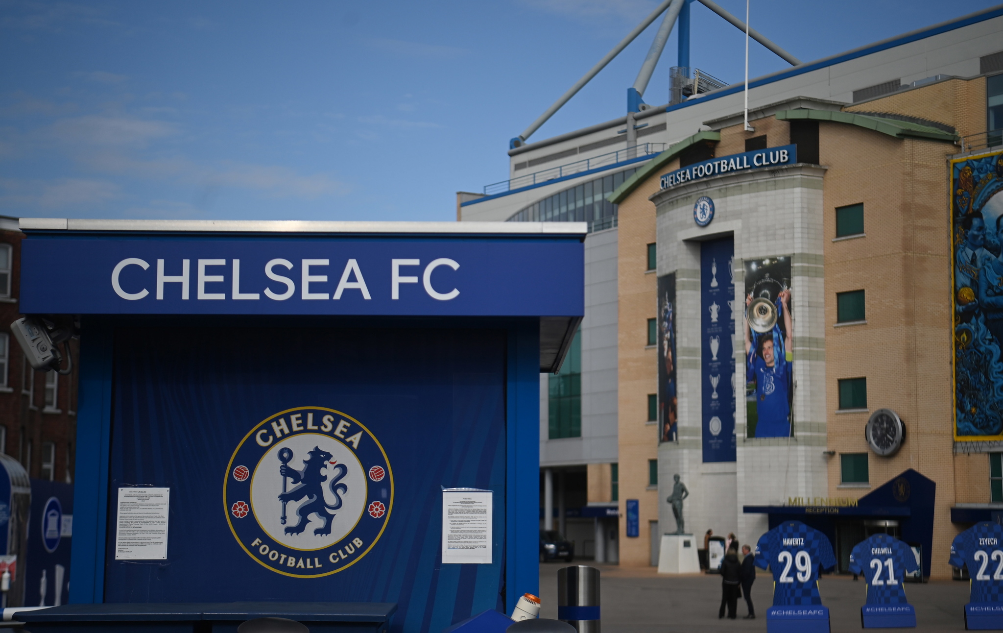 Chelsea Football Club's ground at Stamford Bridge