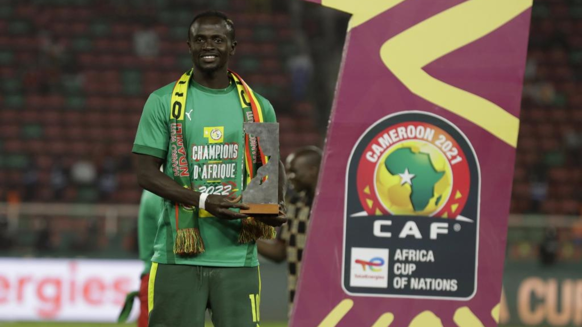 Mané, tras proclamarse MVP de la Copa África 2022.