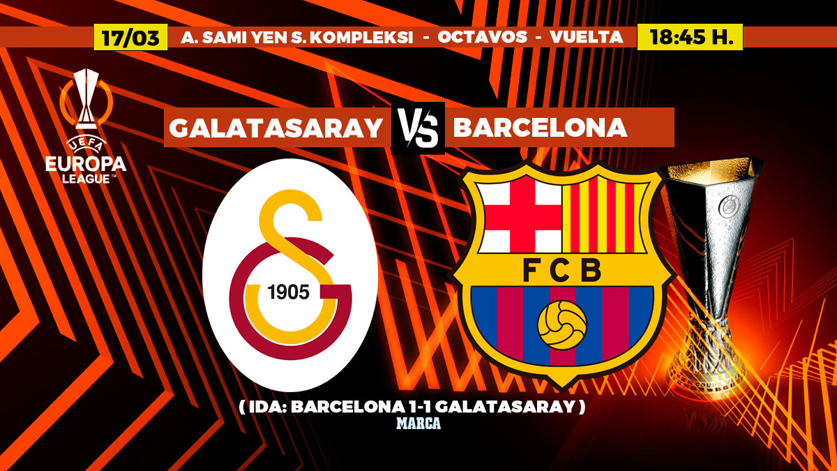 Galatasaray - Barcelona: Horario, canal de TV y dónde ver el partido de UEFA Europa League