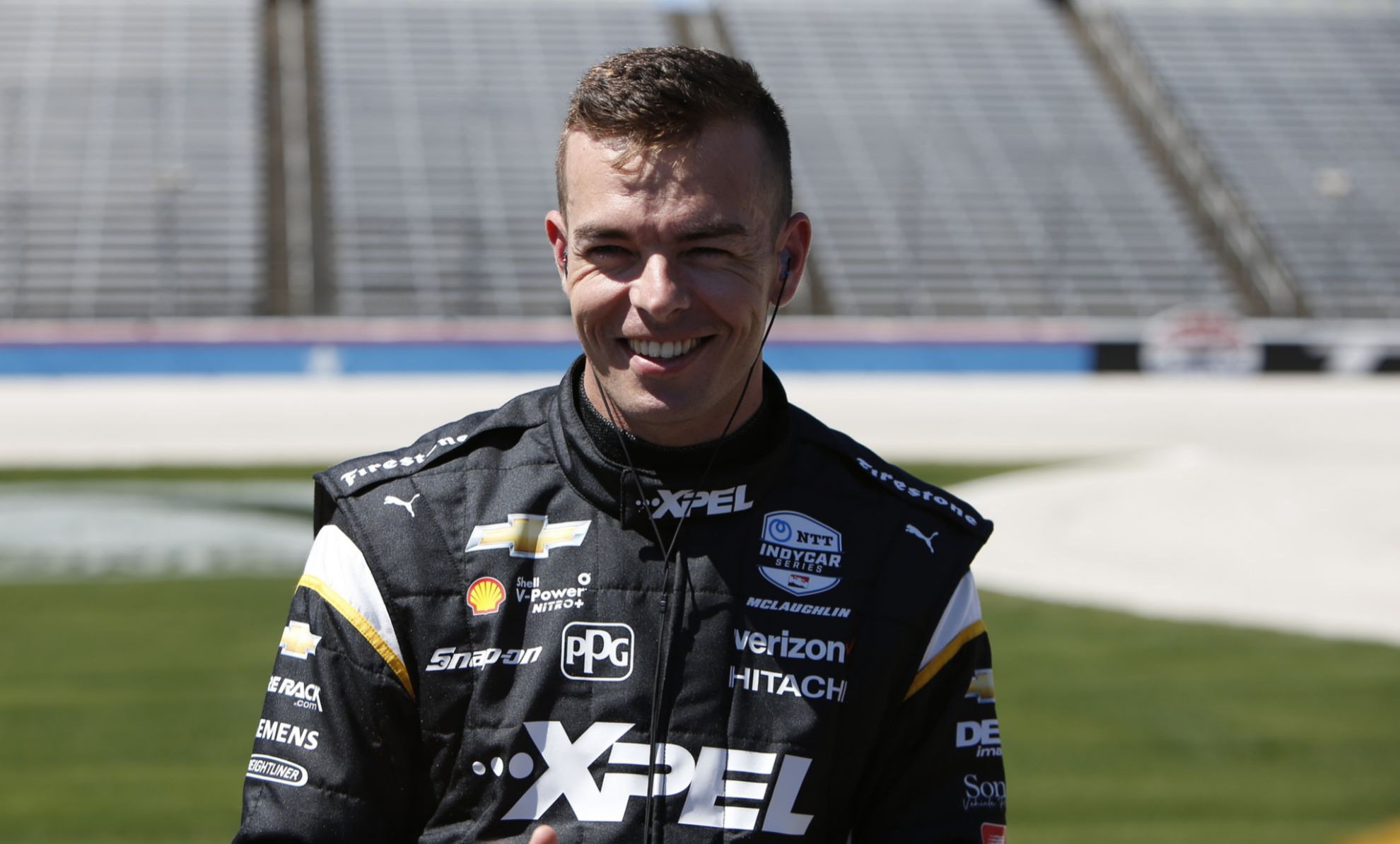 Indycar - Xpel 375 - Texas - salida - Scott McLaughlin - lider - Penske