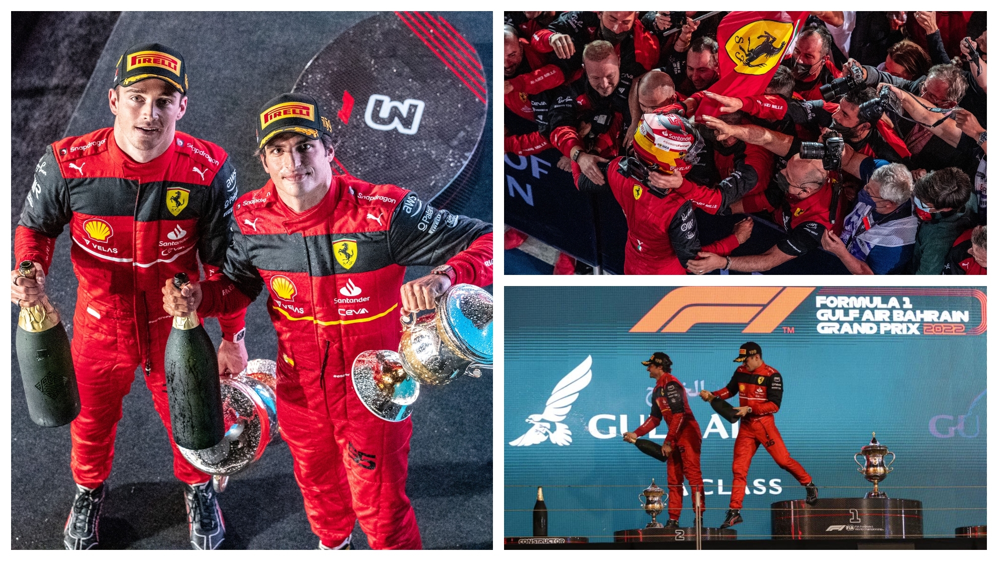 Charles Leclerc y Carlos Sainz firmaron en Bahréin un doblete que no lograba Ferrari desde 2019.