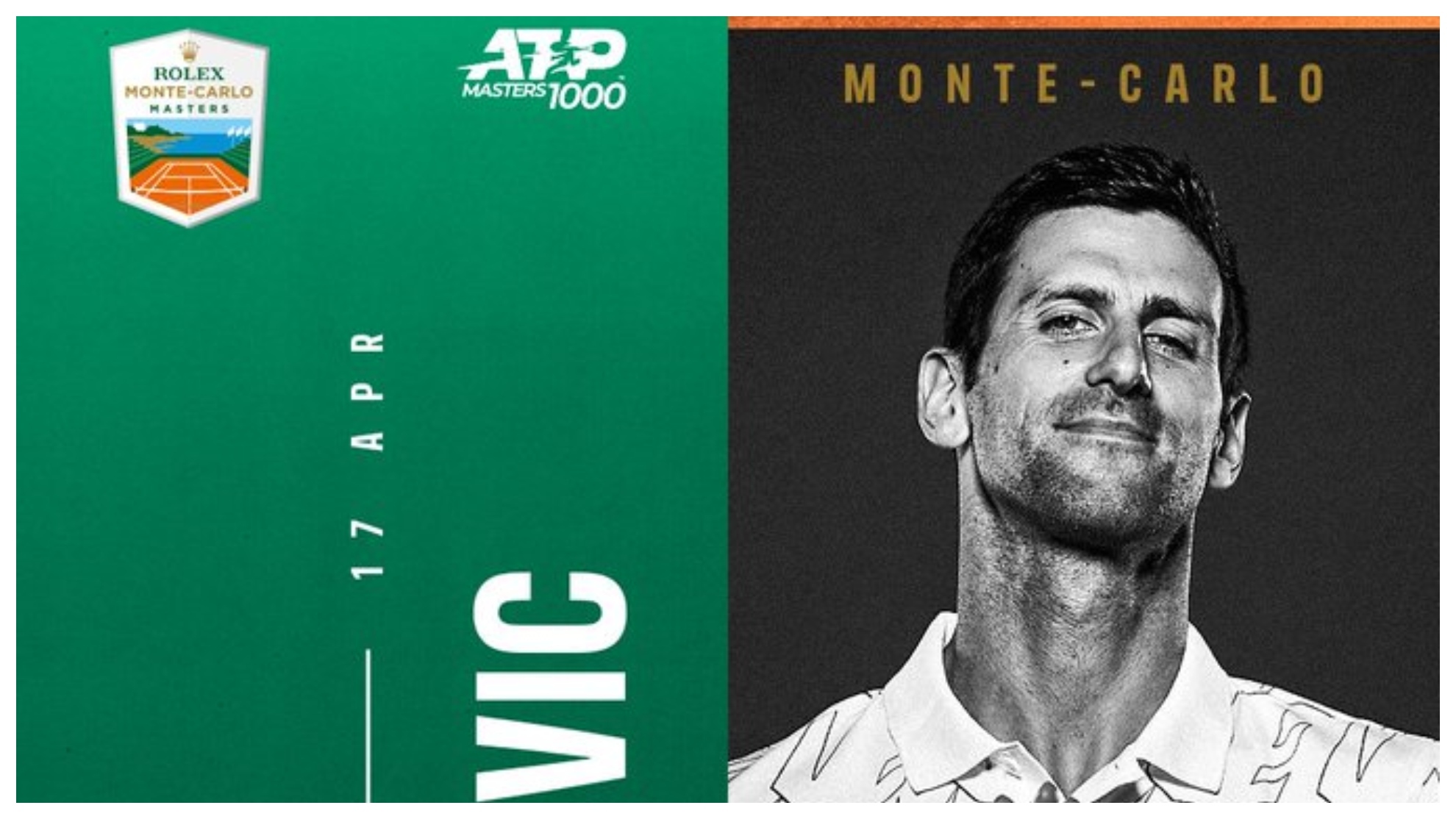 Djokovic, en el cartel promocional del torneo