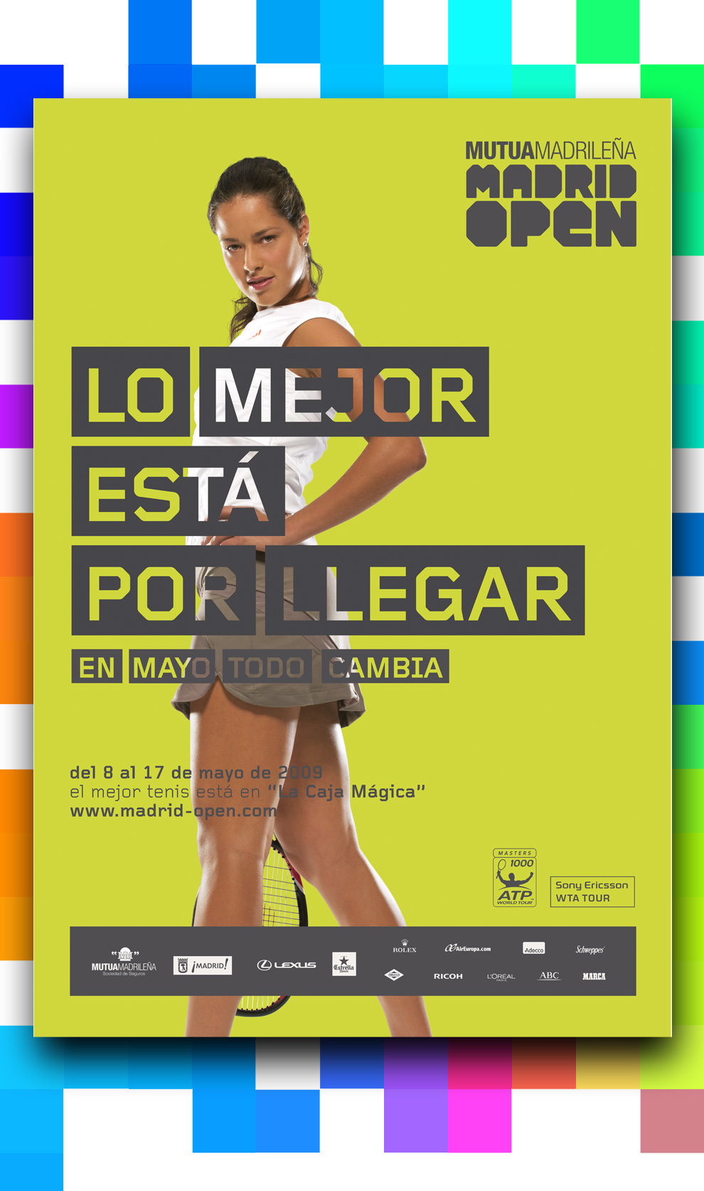 Uno de los carteles oficiales del Mutua Madrid Open