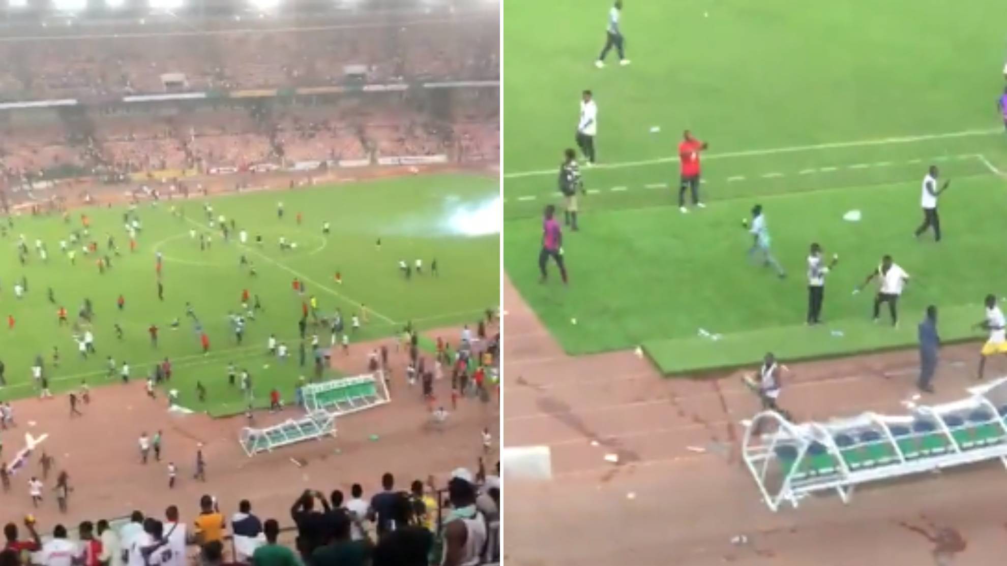 Esto no se puede permitir: la afición saltó a agredir a los jugadores de Nigeria tras quedarse fuera del Mundial