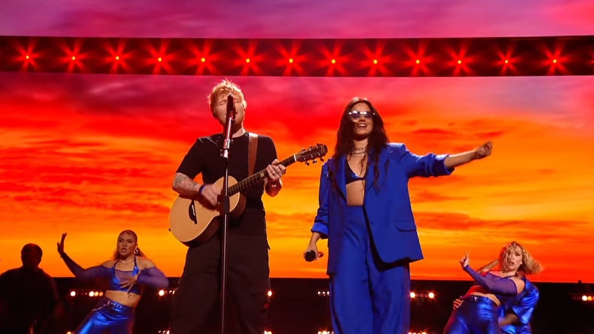 Ed Sheeran and Camila Cabello perform at Concert for Ukraine fundraiser