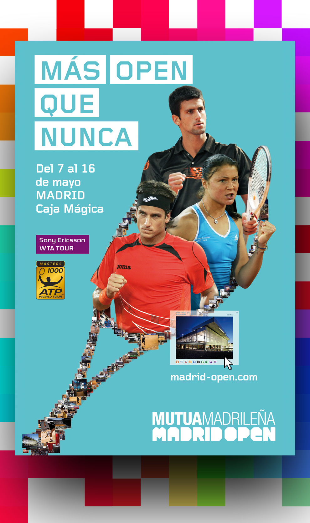 Cartel oficial de la edición 2010 del Mutua Madrid Open