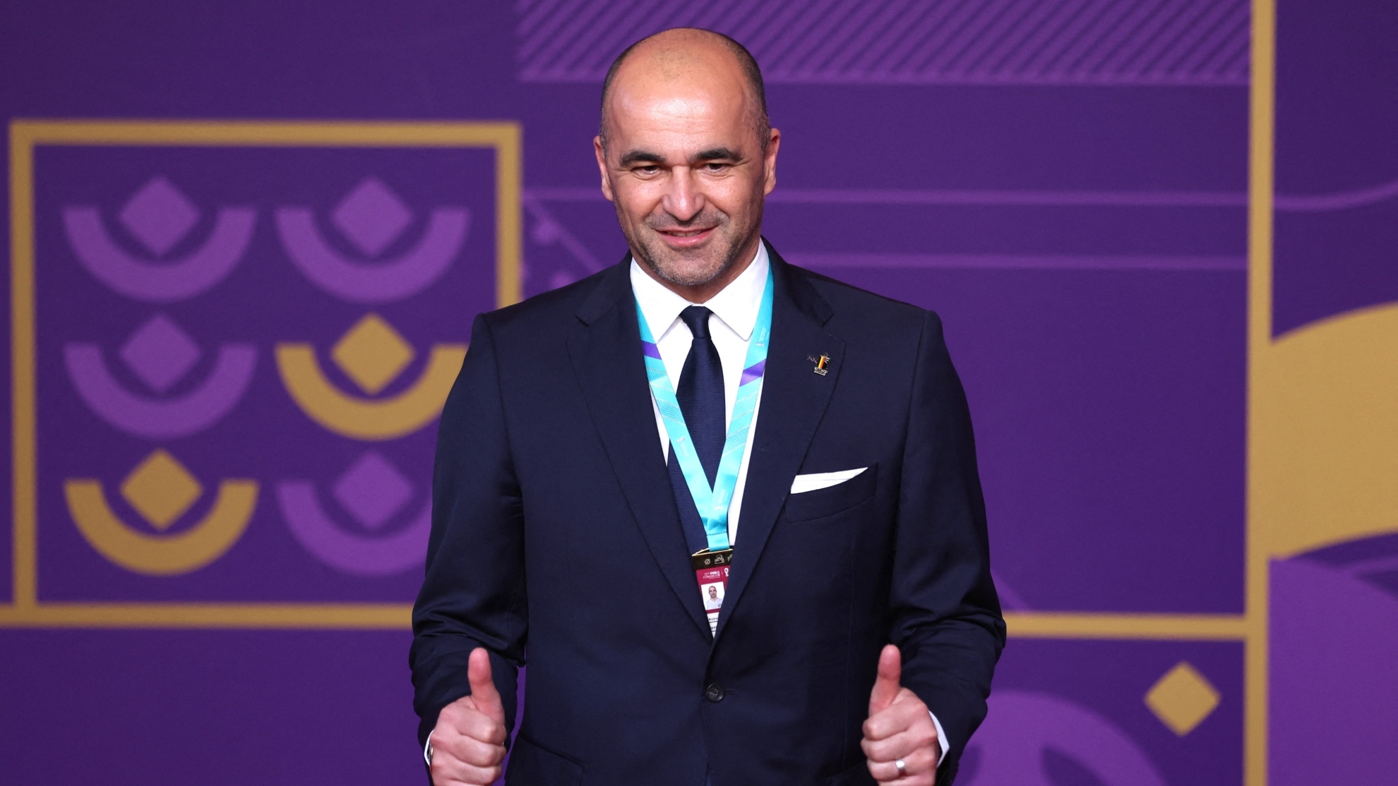 Roberto Martínez, entrenador de Bélgica, habla previo al sorteo del Mundial de Qatar 2022.