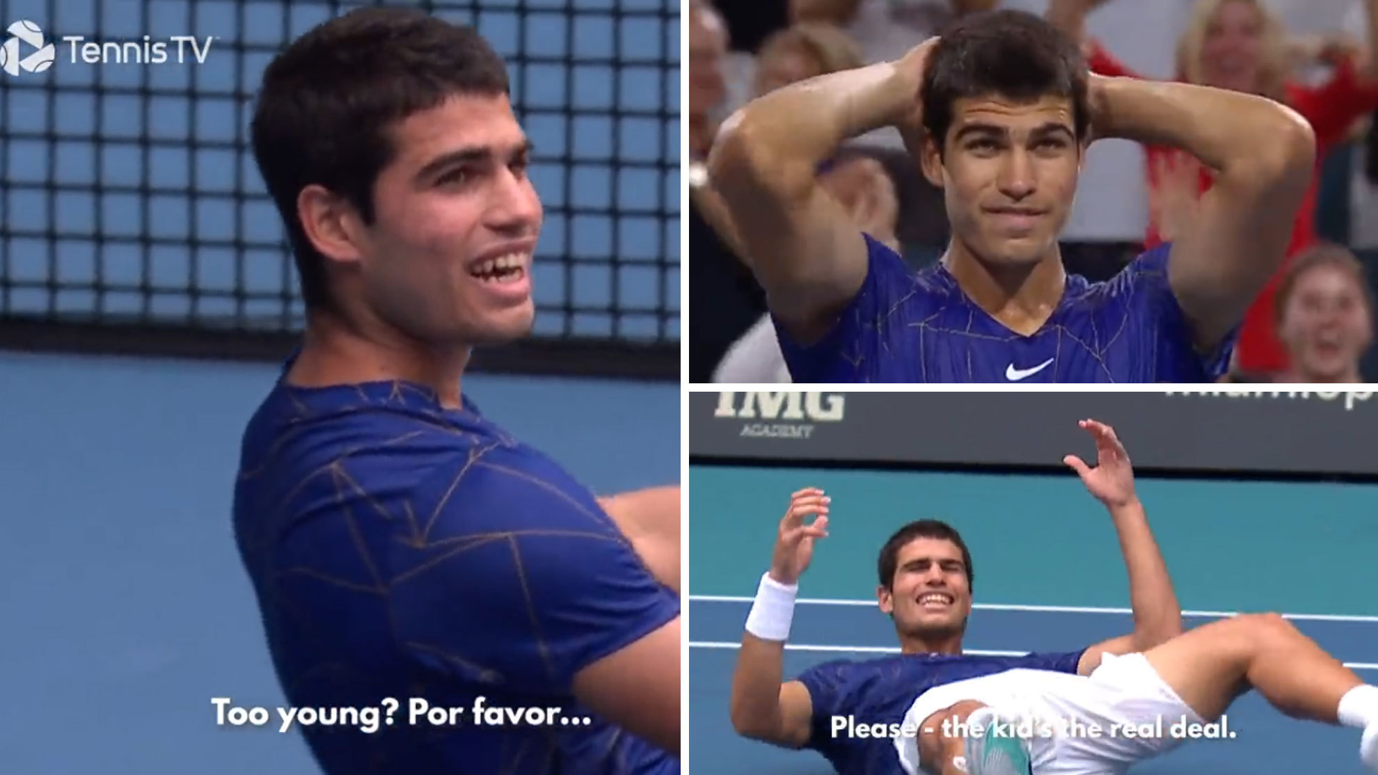 La ATP homenajea a Carlos Alcaraz con este vídeo: "¿Demasiado joven? ¡Por favor!"