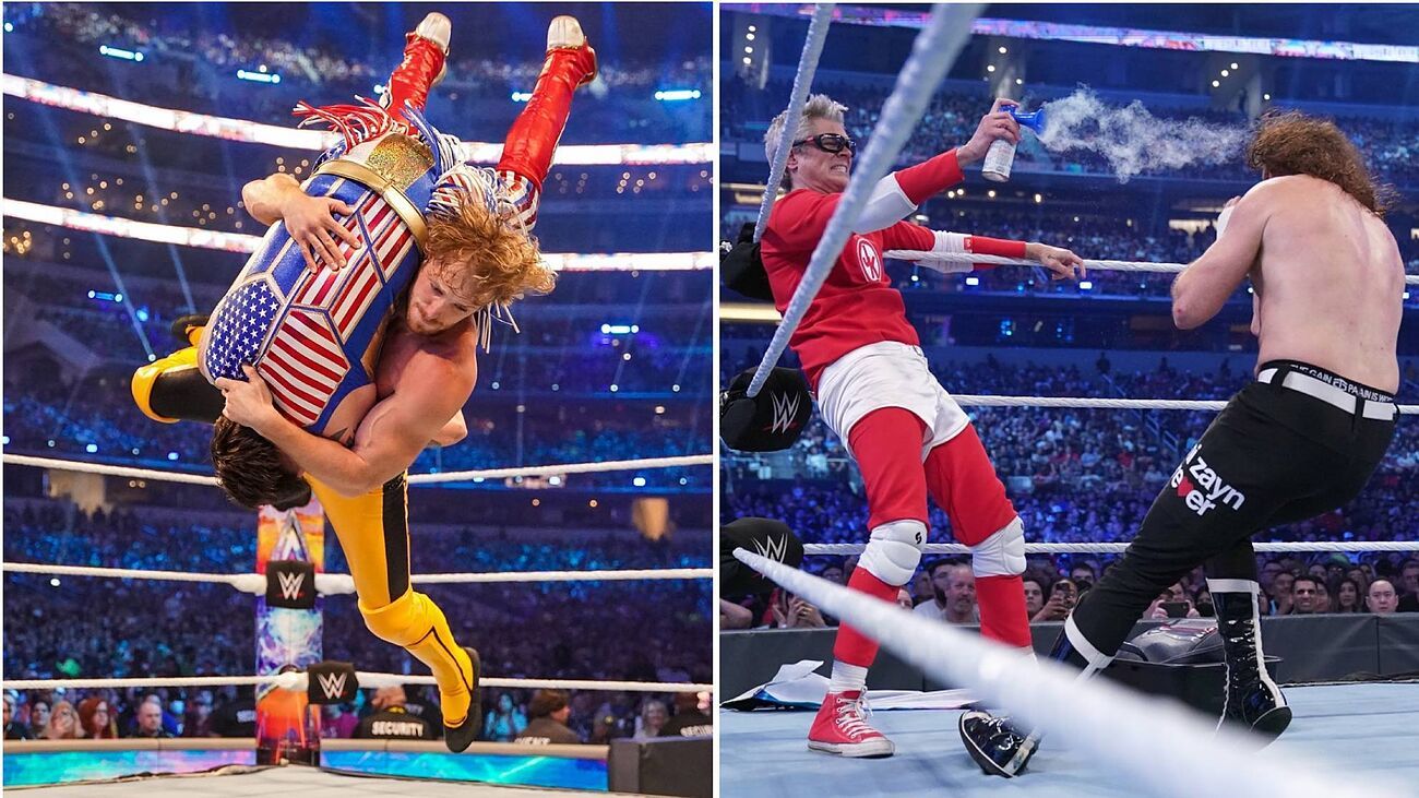 The best pictures from WrestleMania 38: Logan Paul, Rey Mysterio, Jackass...
