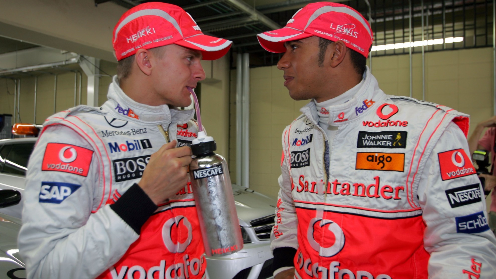Heikki Kovalainen - Lewis Hamilton - Fernando Alonso - Nico Rosberg - F1