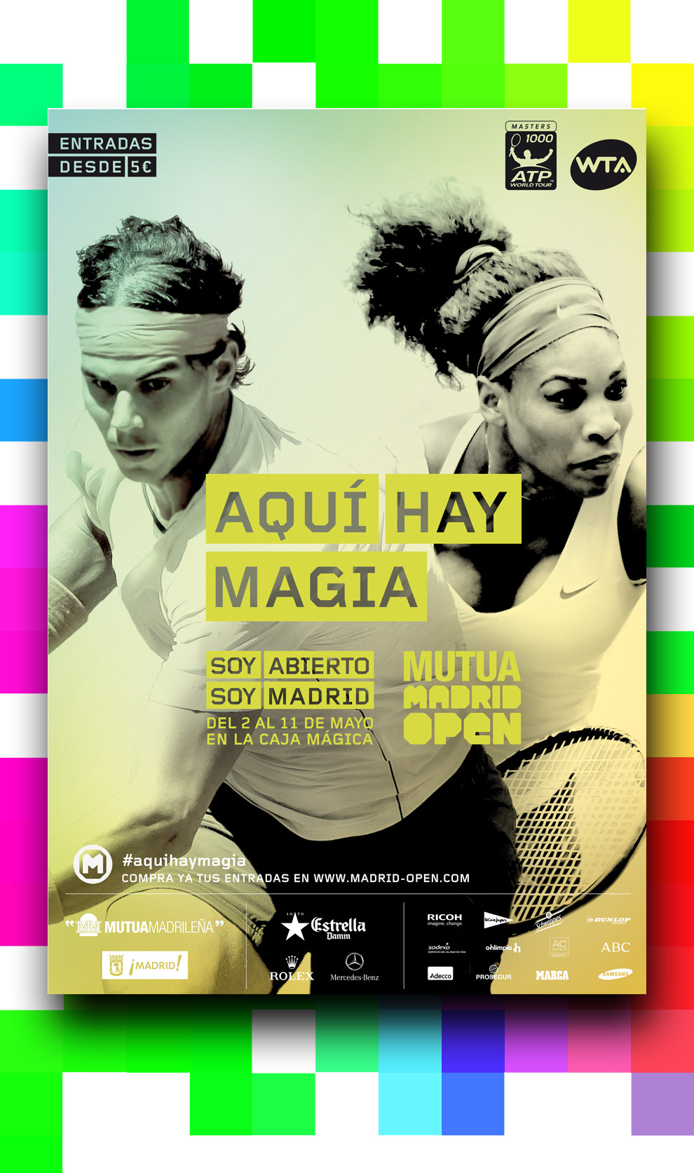 Cartel oficial de la edicin de 2014 del Mutua Madrid Open