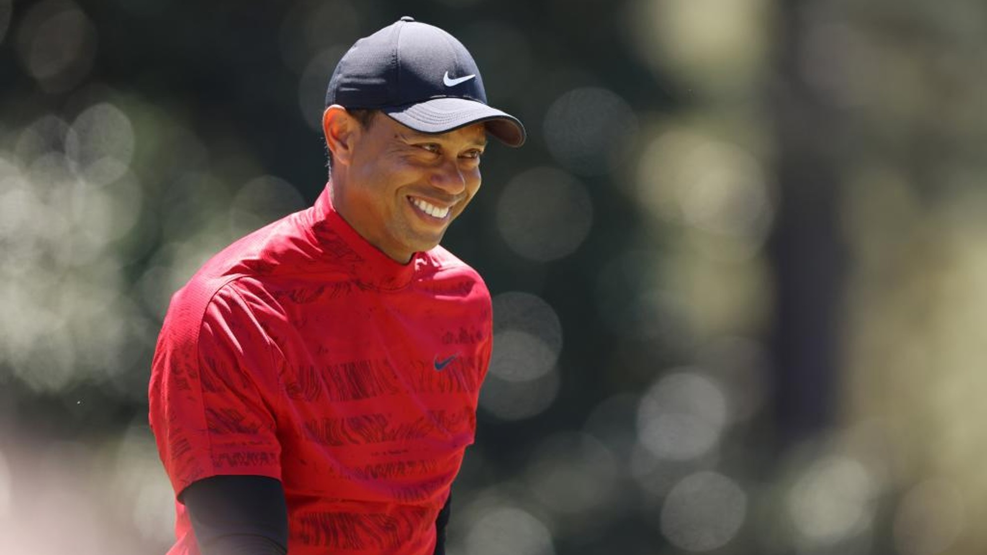 Tiger Woods sonríe durante la última jornada del pasado Masters de Augusta.
