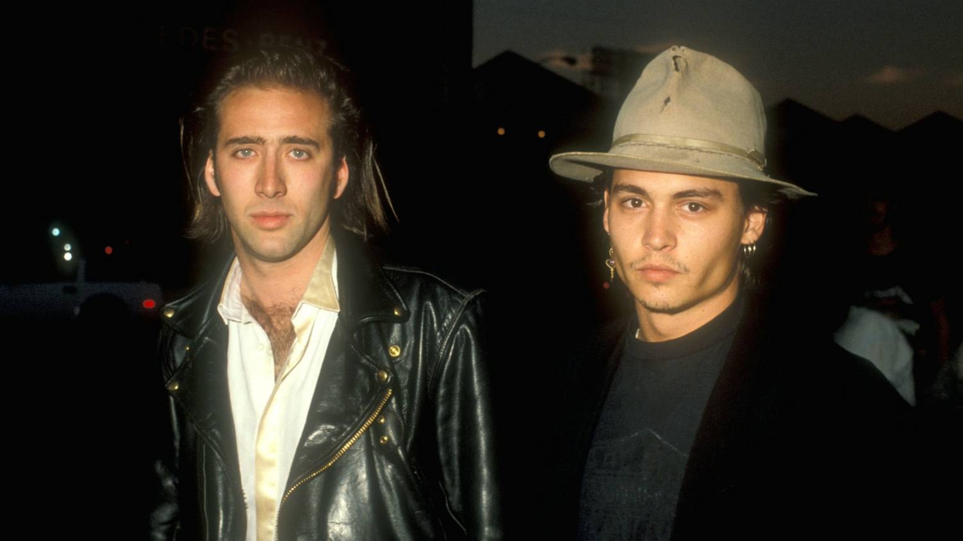 Young Nic Cage and Johnny Depp 