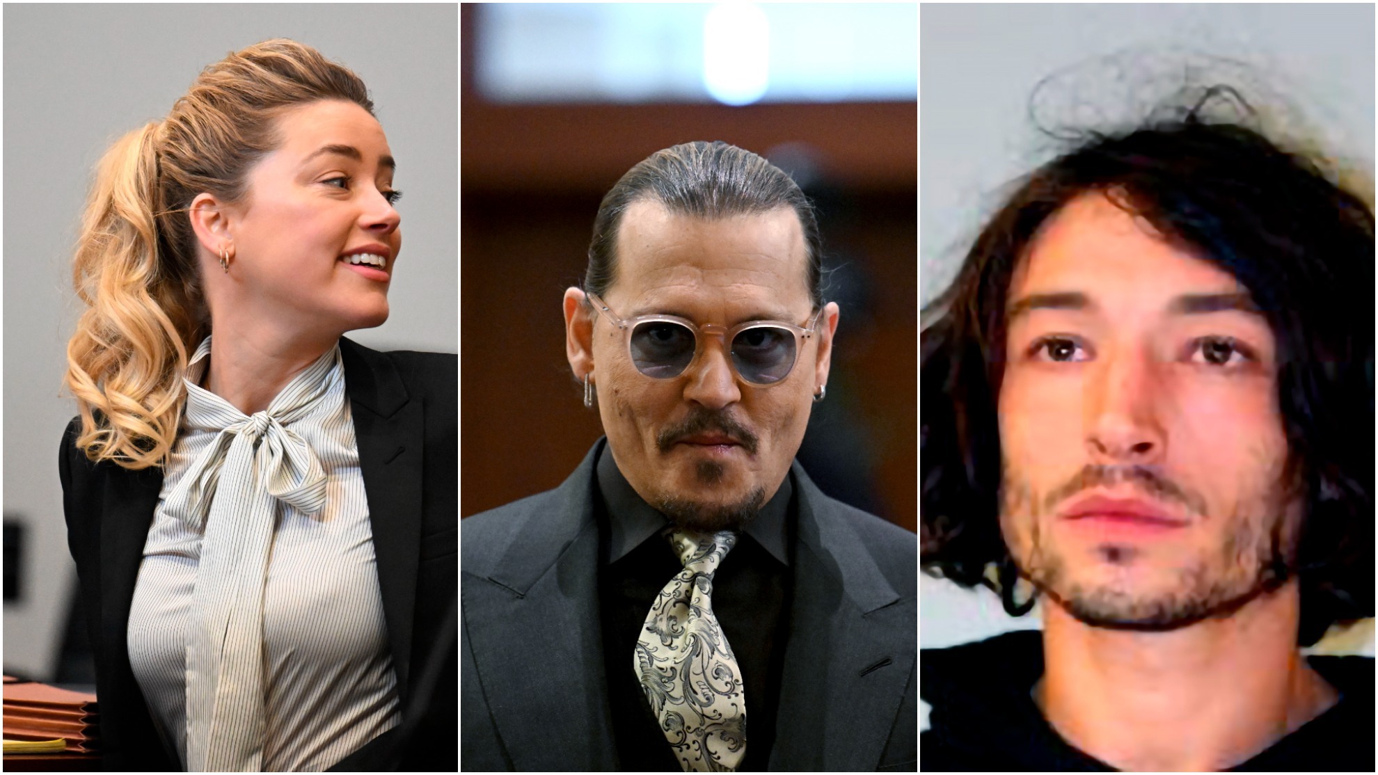 Amber Heard/Johnny Depp/Ezra Miller mash up