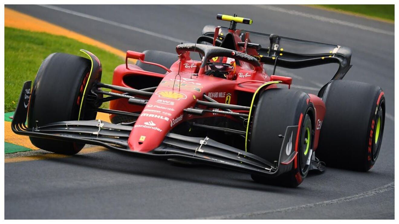 Carlos Sainz con su Ferrari