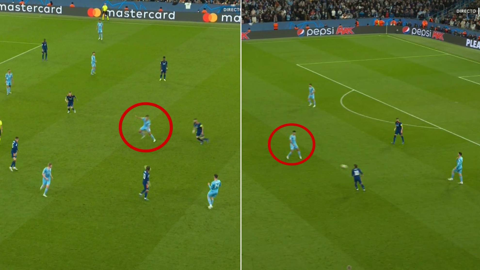 Las claves tácticas del Manchester City vs Real Madrid: la sorpresa del 9 de Guardiola, un Modric desconectado...