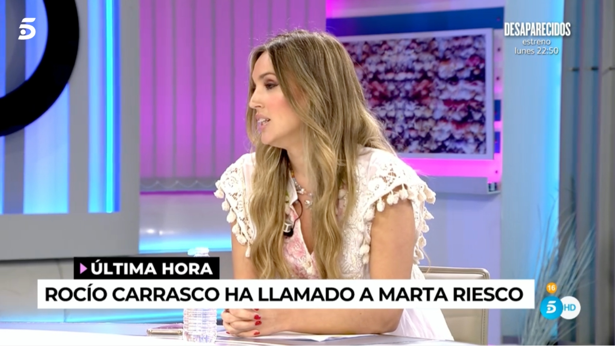 Marta Riesco confirma que ha recibido una llamada de Roco Carrasco