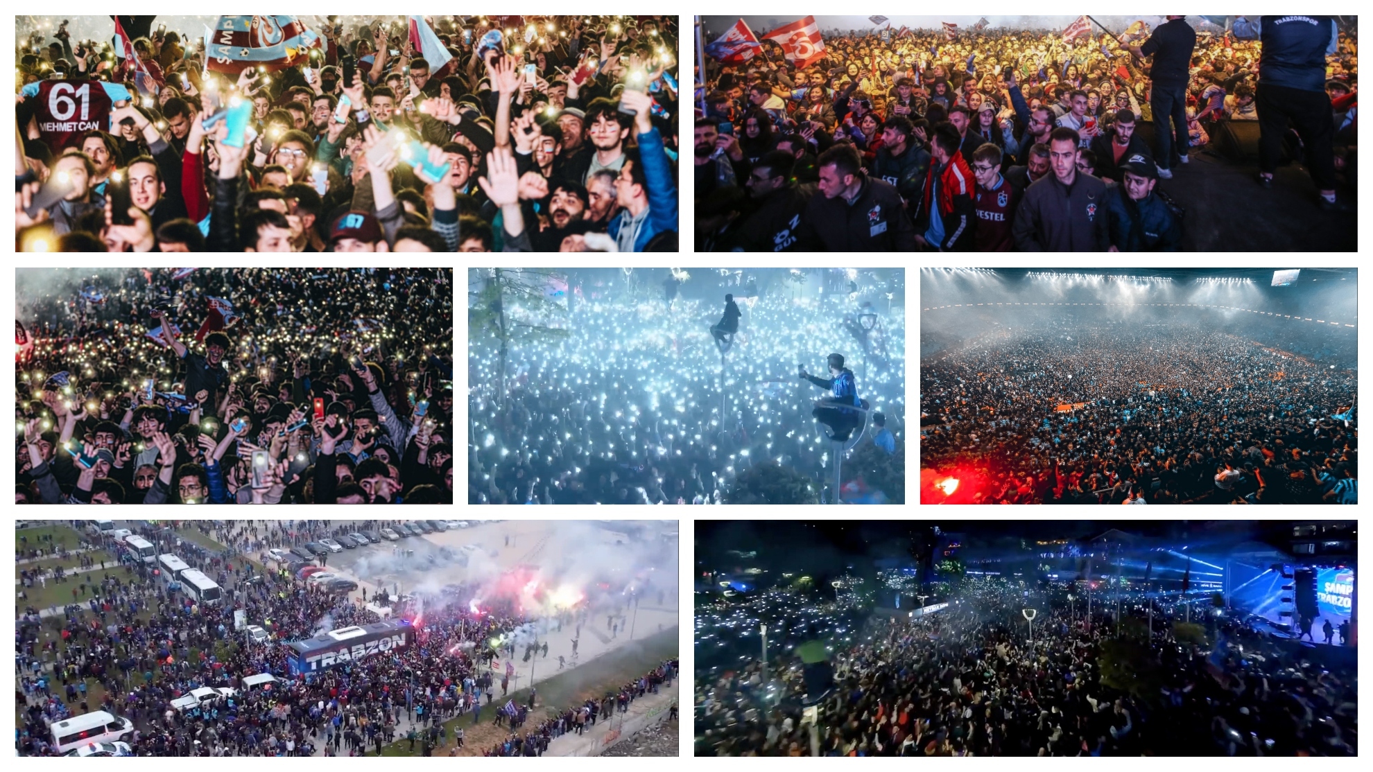 El masivo festejo del Trabzonspor luego de romper una racha de 38 años sin título