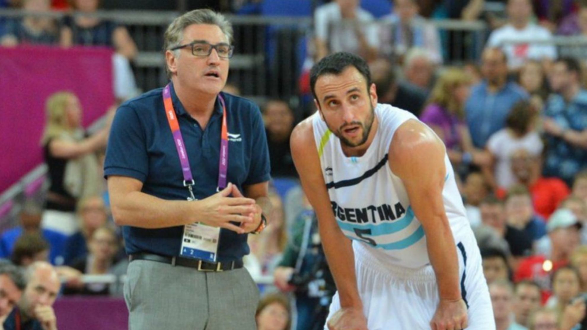 Lamas, together with Ginobili in Beijing 2008