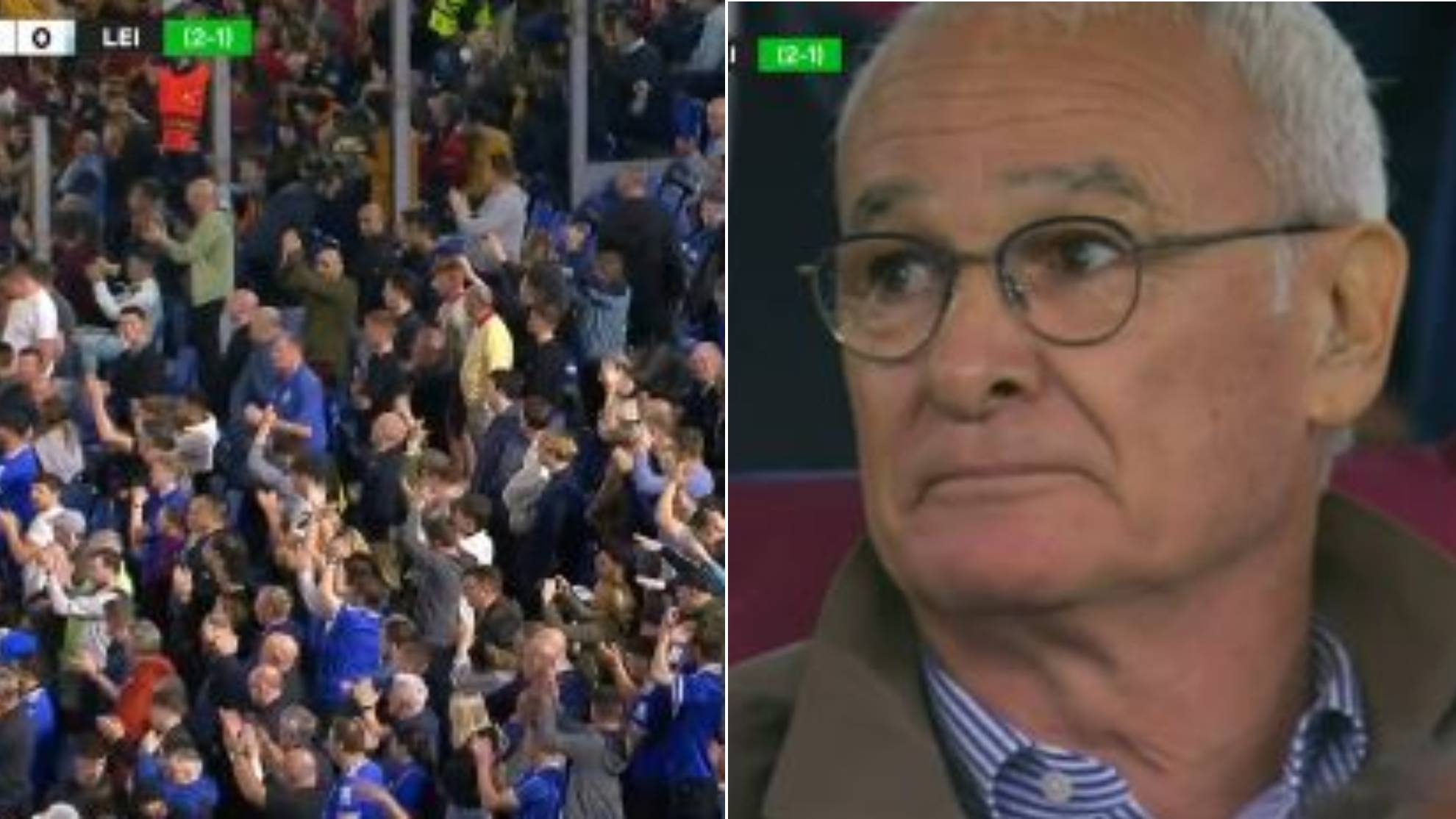 La emocionante ovación a Ranieri durante el Roma-Leicester: su cara resume la belleza del fútbol