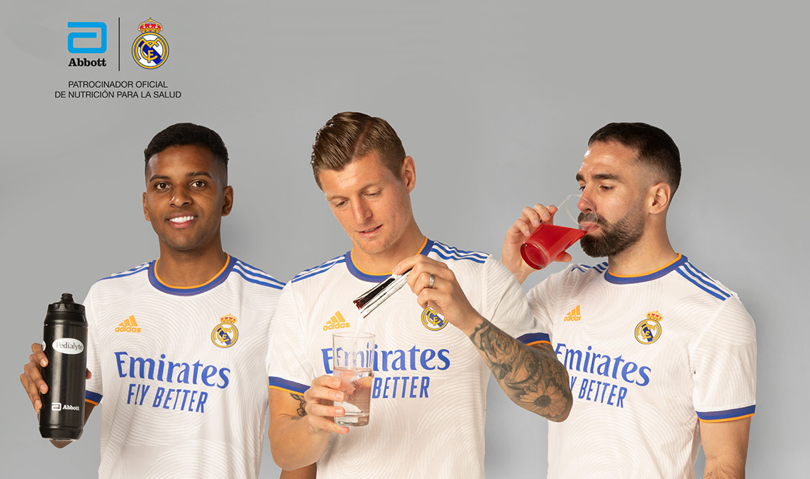 Pedialyte Sport, la nueva bebida que ofrece una hidratacin potenciada para deportistas, incluidos los jugadores del Real Madrid C.F.