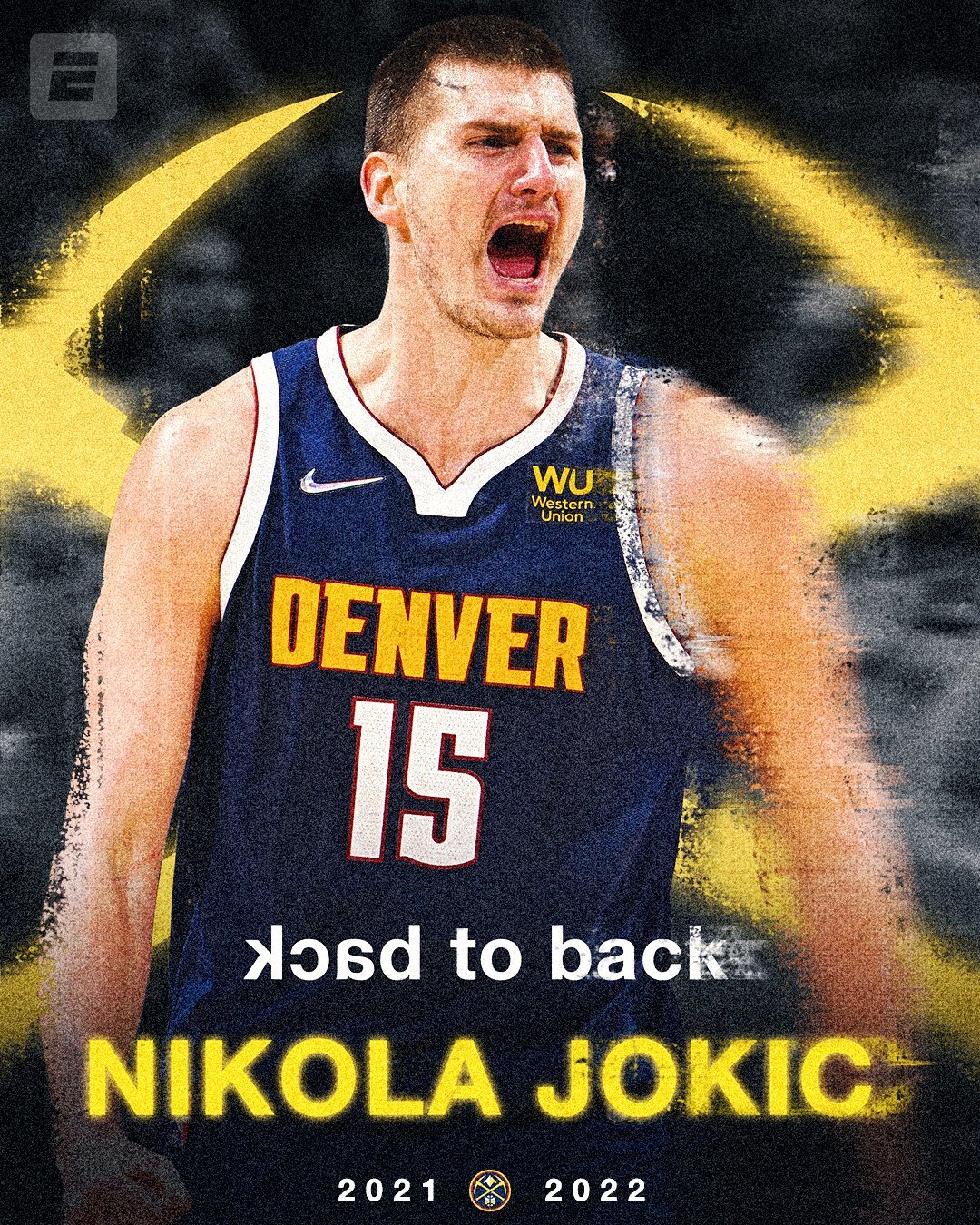 Jokic will be named NBA MVP for the second consecutive season
