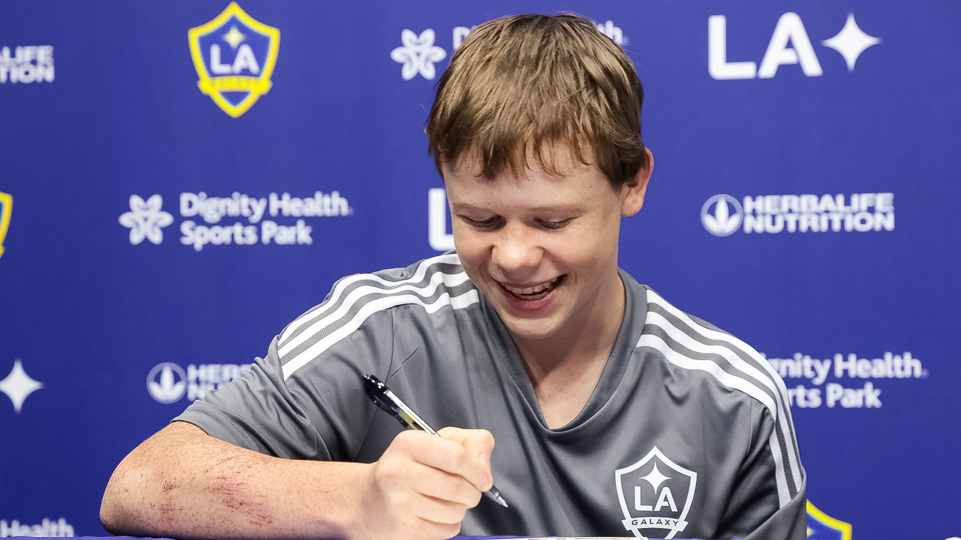 Matvei, el niño ucraniano firmado por el Galaxy.