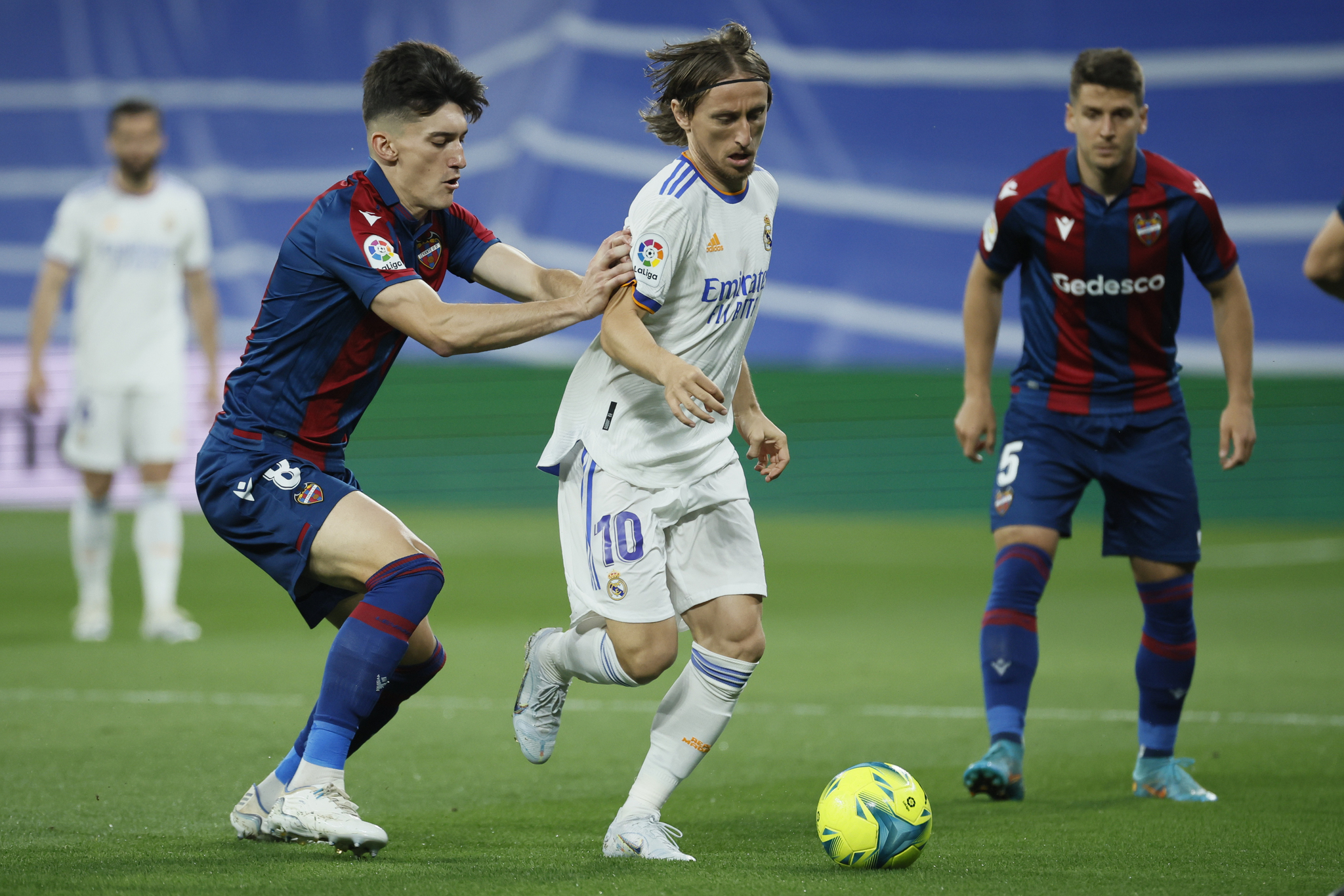 Luka Modric, en un partido con el Real Madrid.