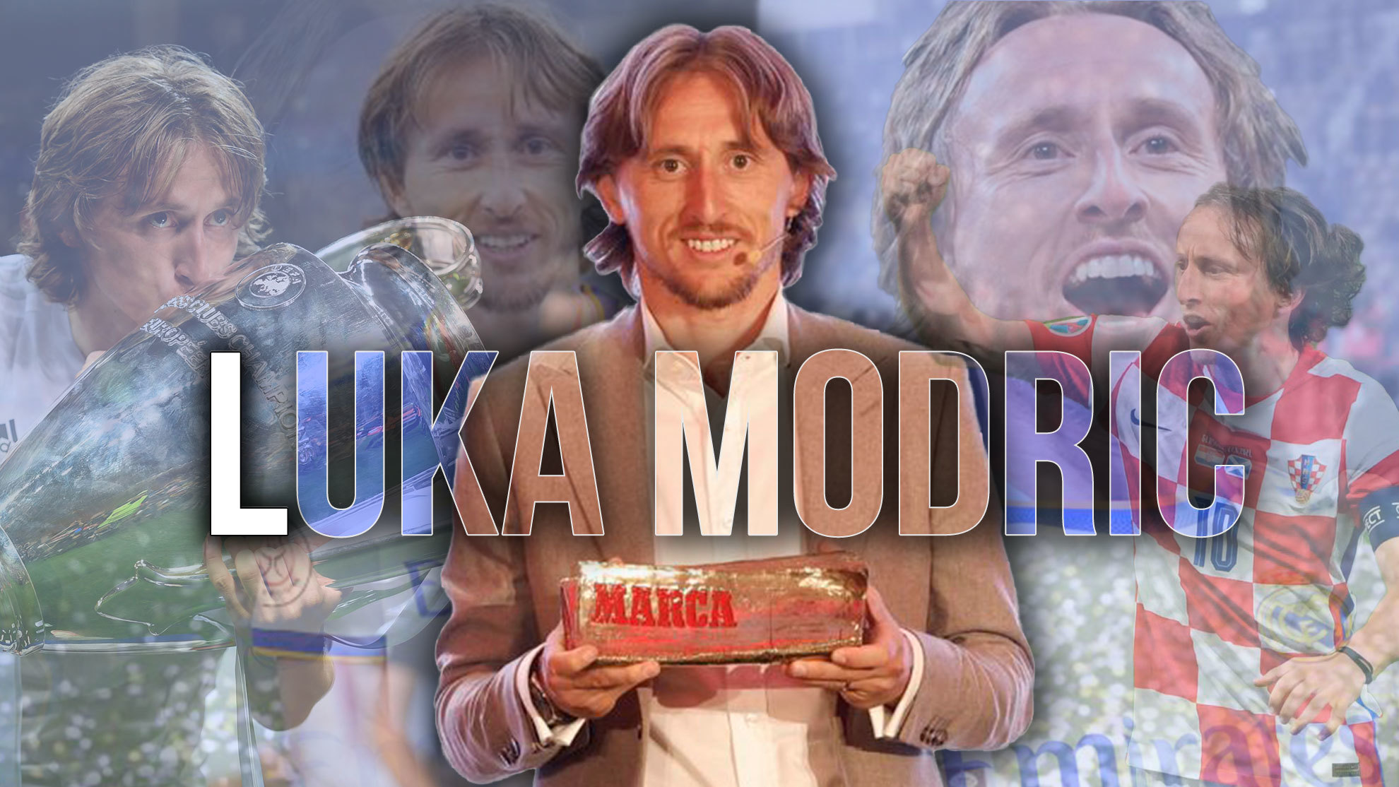 Modric with his MARCA Leyenda award
