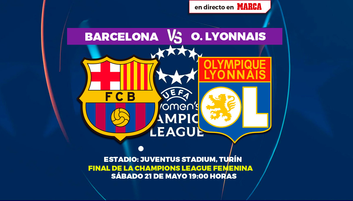 Creatividad de la final de la Champions League entre Barcelona y Olympique Lyonnais.