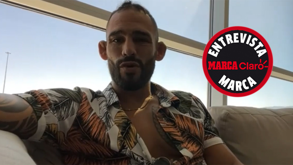 Santiago Ponzinibbio en exclusiva para MARCA Claro antes de UFC Vegas 55.