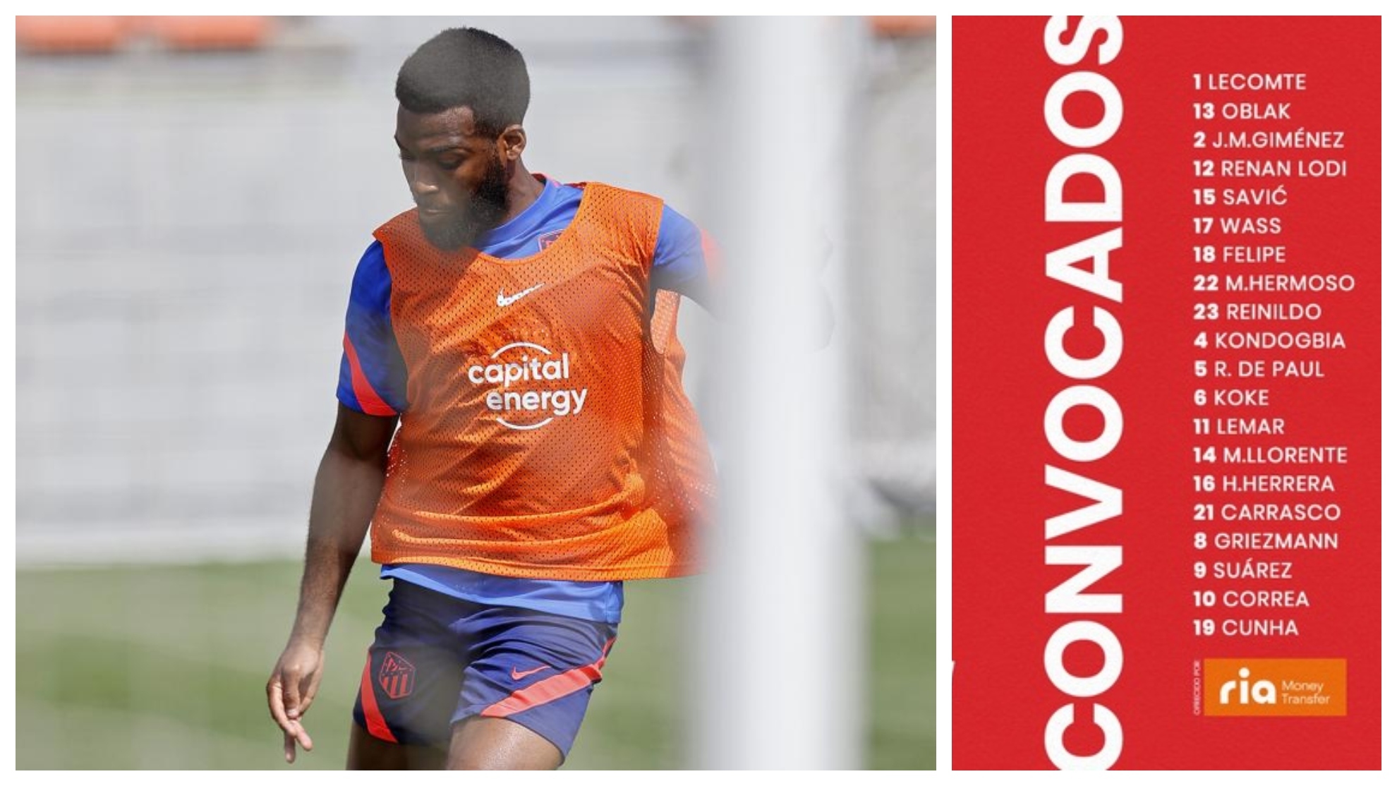 Lemar y Llorente vuelven a la convocatoria del Atlético thumbnail
